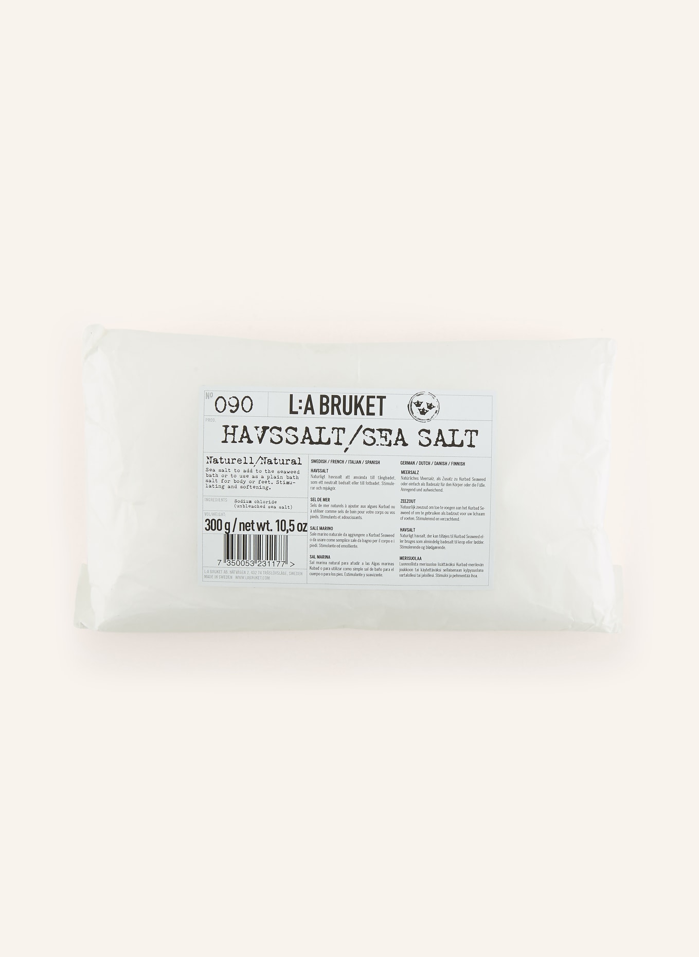 L:A BRUKET Badezusatz 090 SEA SALT: WEISS