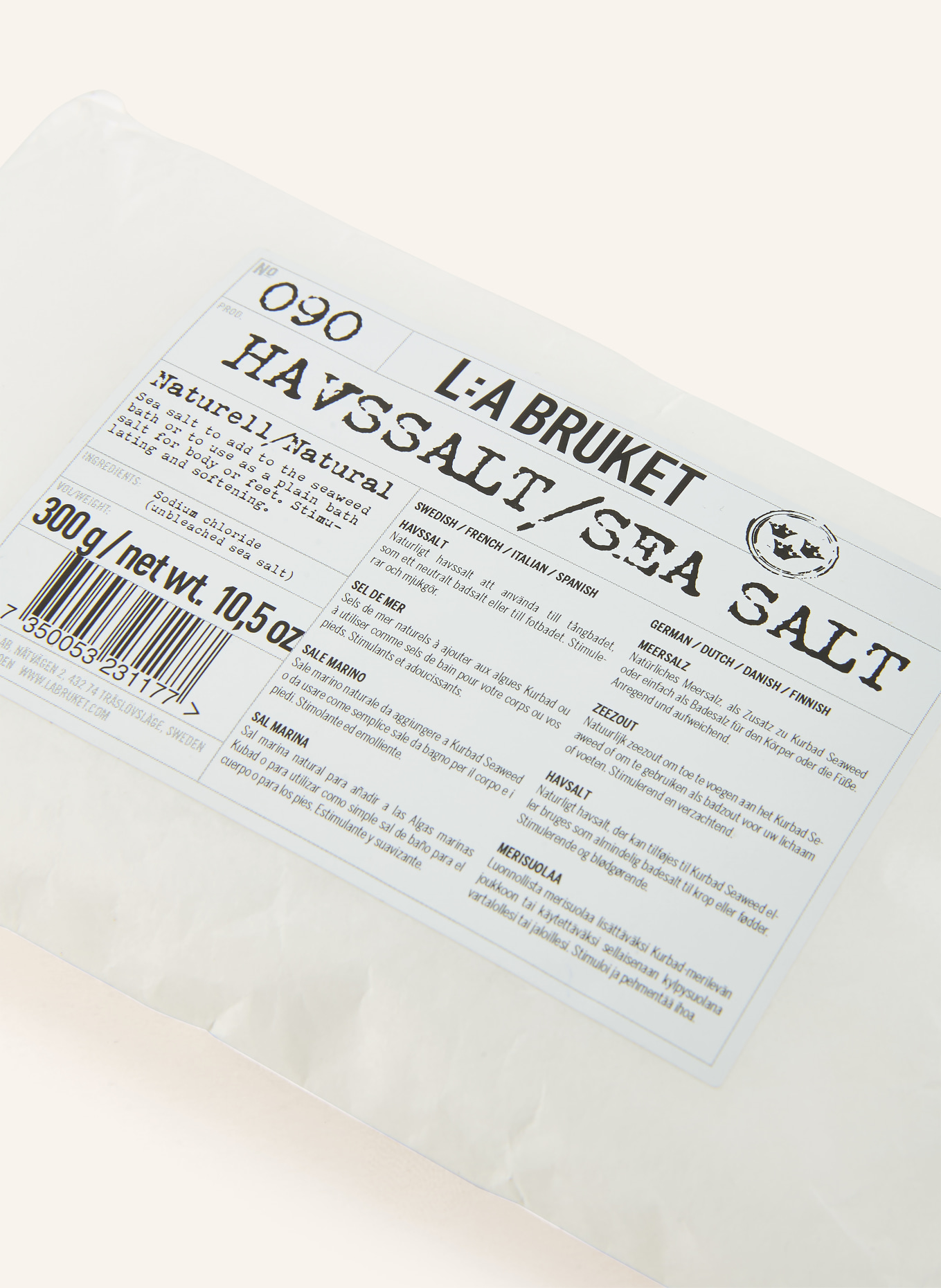 L:A BRUKET Badezusatz 090 SEA SALT: WEISS