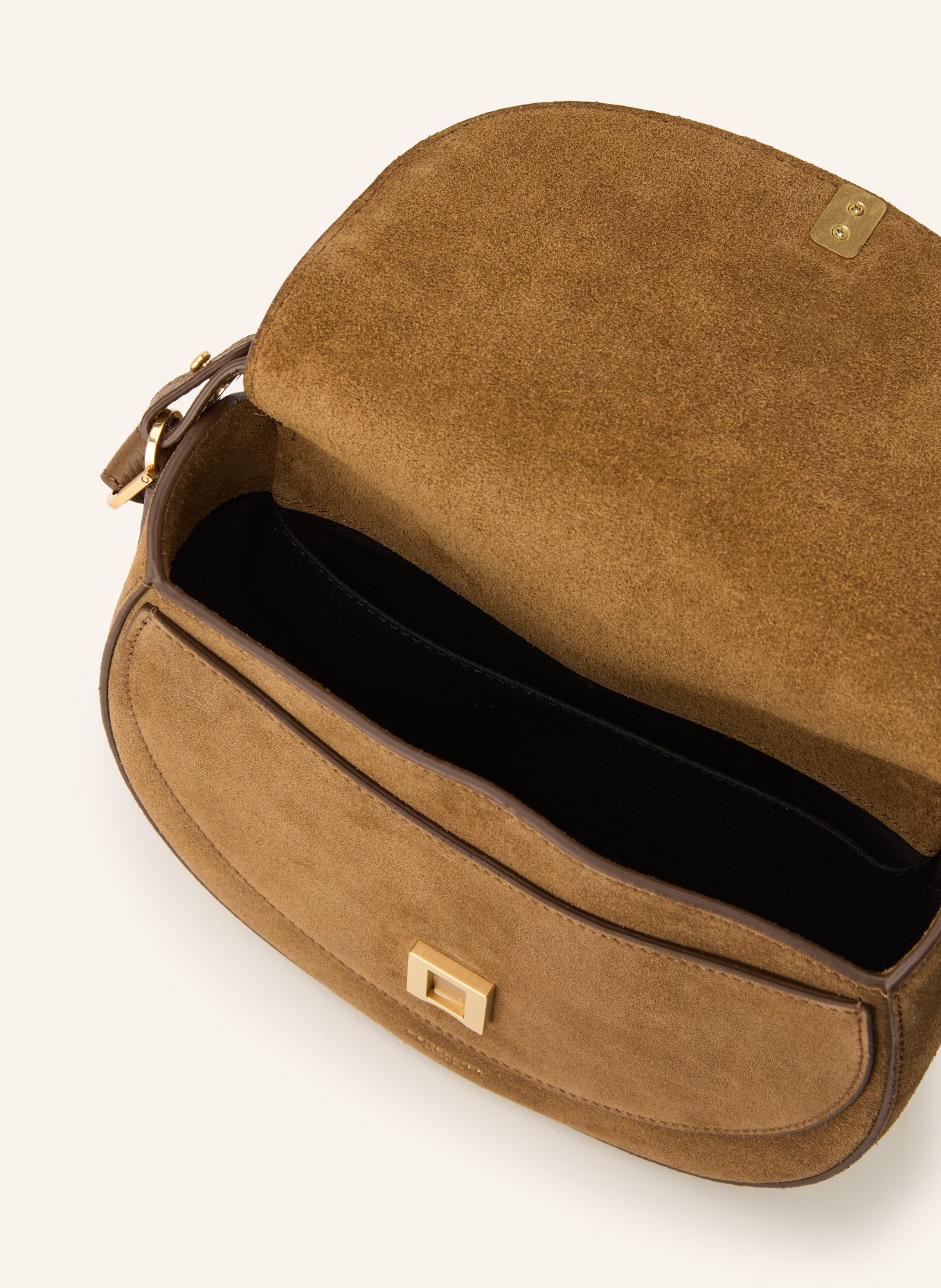 DEMELLIER Schoudertas THE SIENA: BEIGE / GOUD