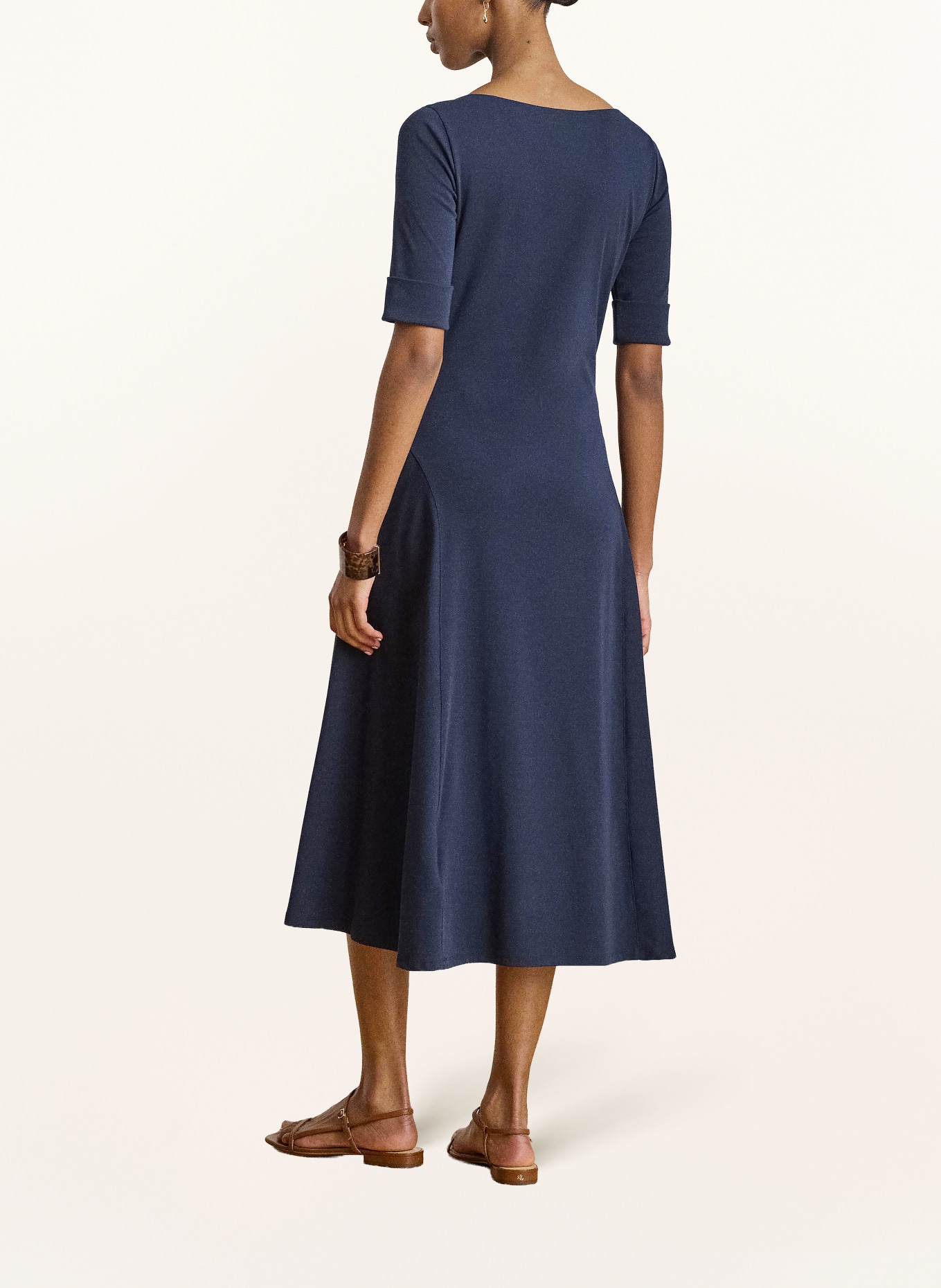LAUREN RALPH LAUREN Jerseykleid: DUNKELBLAU