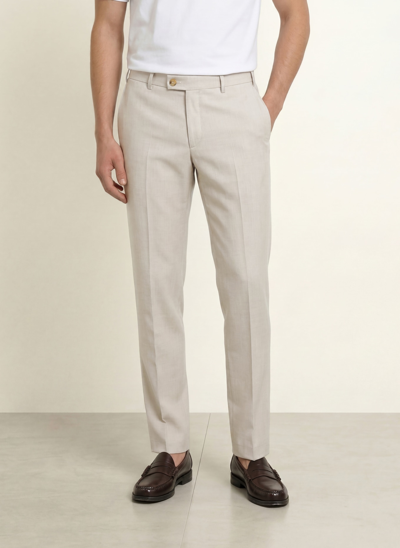 HILTL Hose Regular Fit: CREME