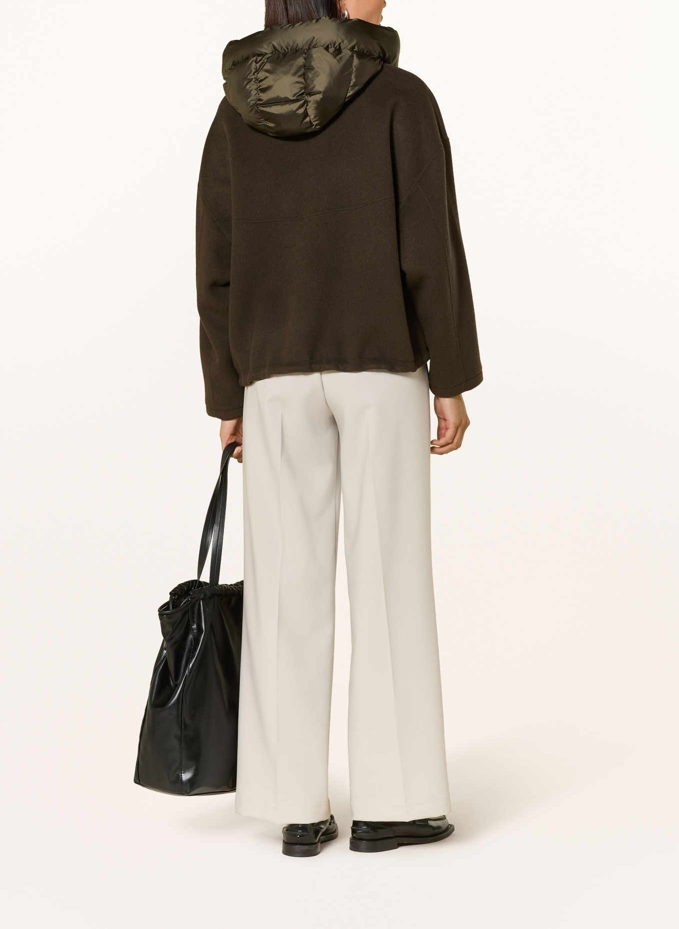 BLONDE No.8 JERRY jacket in mixed materials: OLIVE