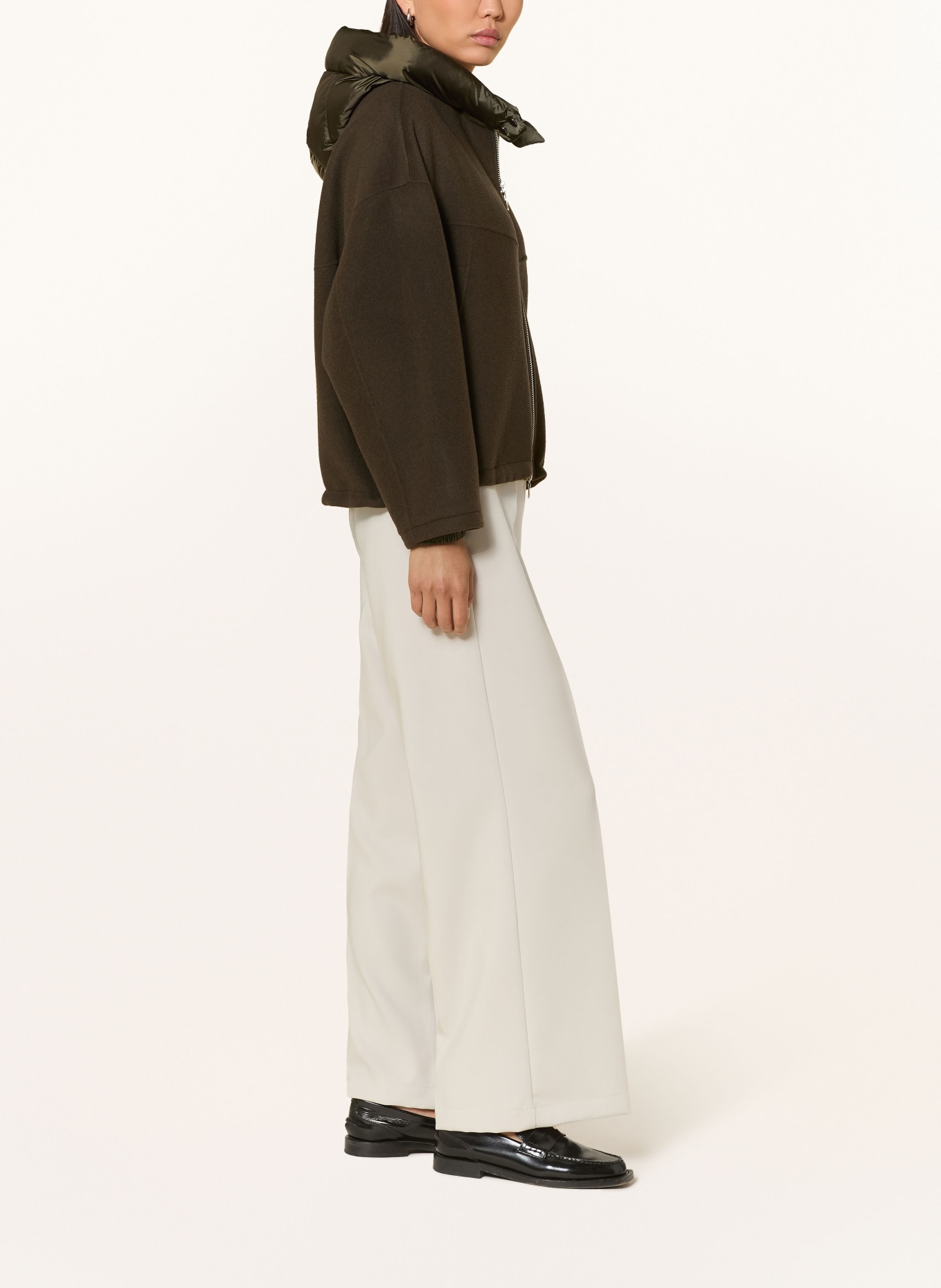 BLONDE No.8 JERRY jacket in mixed materials: OLIVE