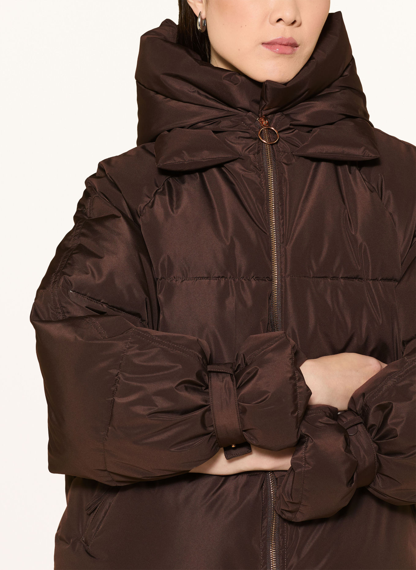 WITHBLACK KYLIE down jacket: DARK BROWN