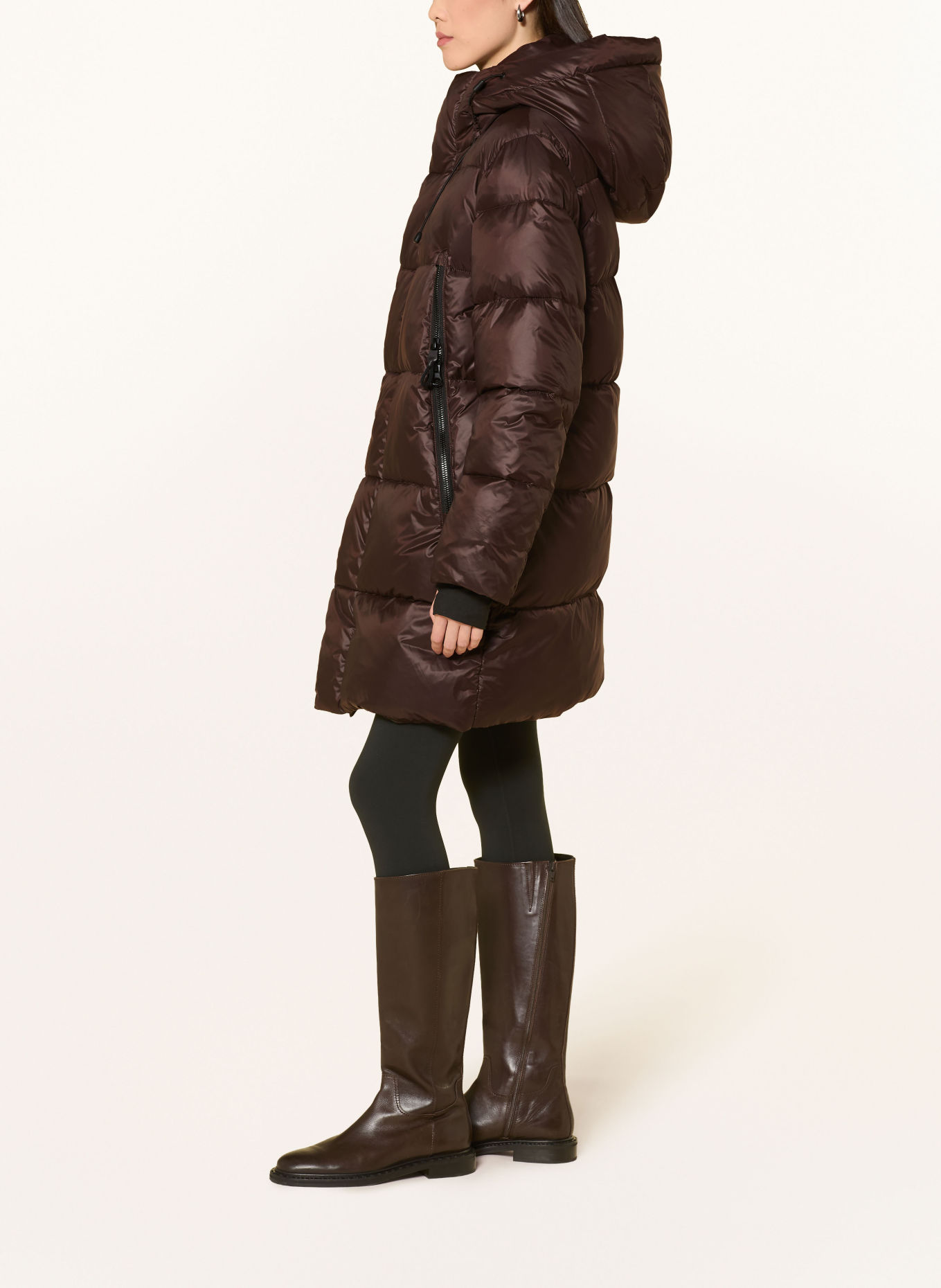 WITHBLACK ABBY down coat: DARK BROWN