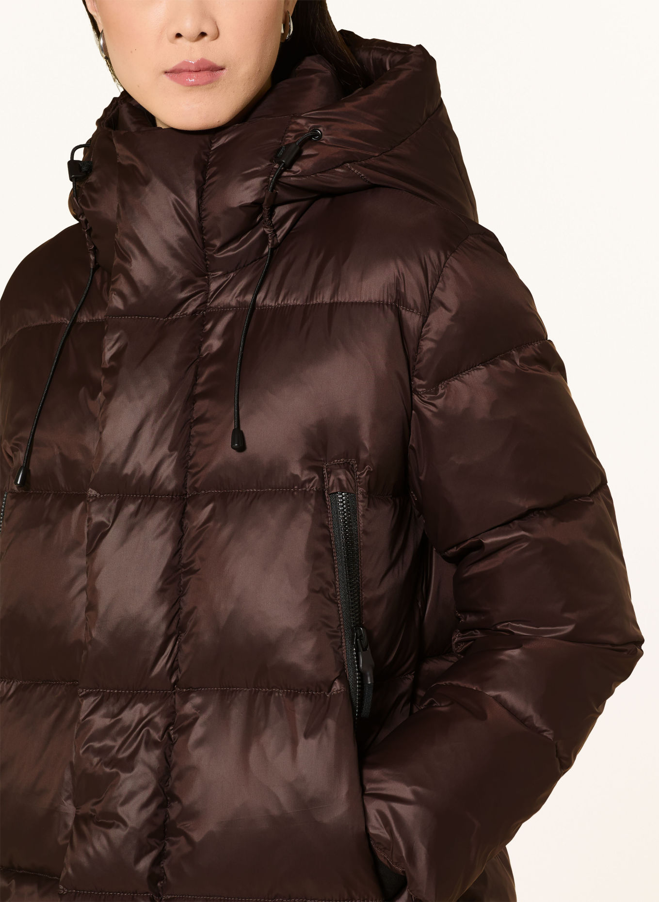 WITHBLACK ABBY down coat: DARK BROWN