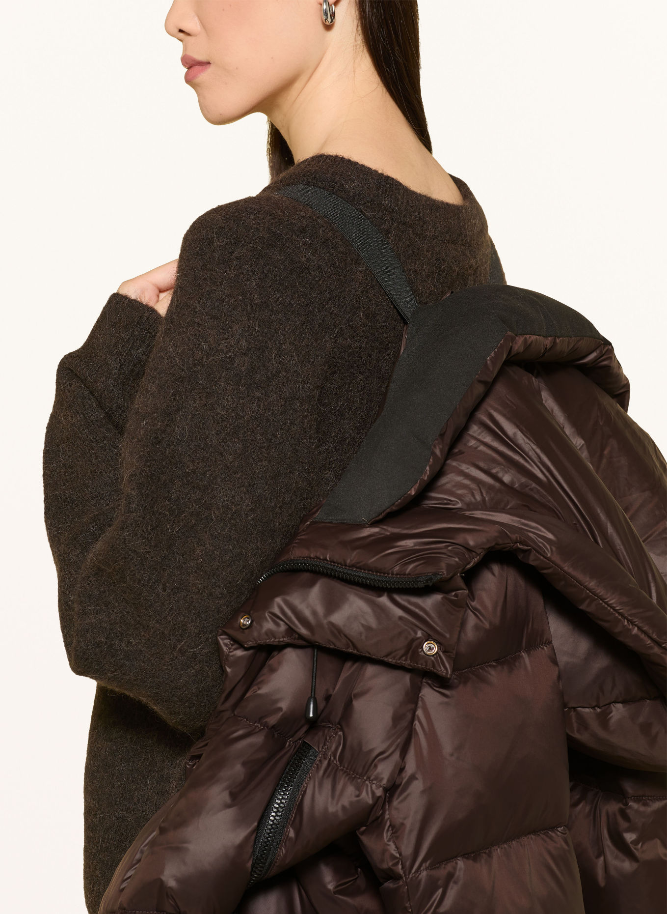 WITHBLACK ABBY down coat: DARK BROWN