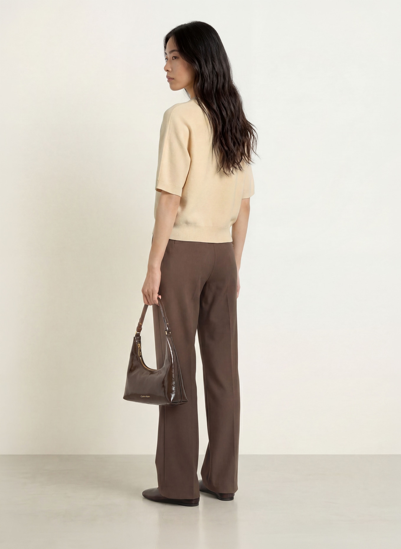 MSCH COPENHAGEN Knit shirt MSCHTHAMIRA: LIGHT BROWN