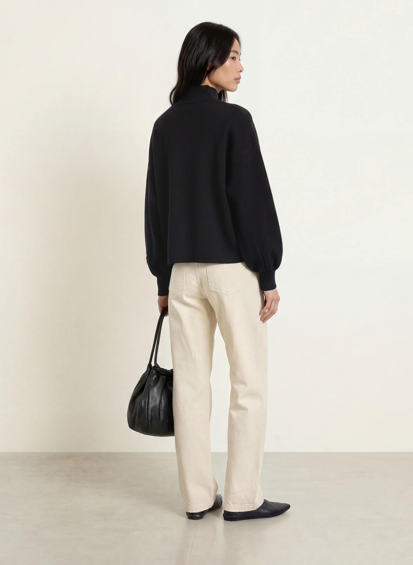 MSCH COPENHAGEN Rollkragenpullover MSCHMERCY: SCHWARZ