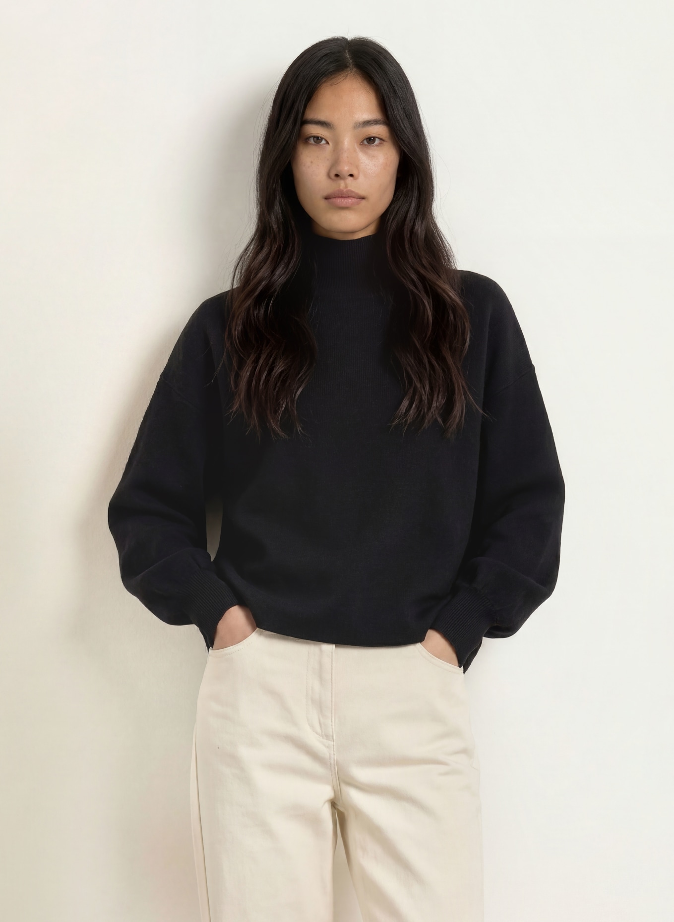MSCH COPENHAGEN Rollkragenpullover MSCHMERCY: SCHWARZ