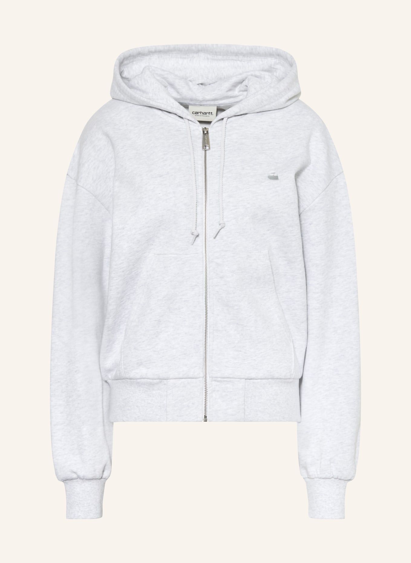 carhartt WIP Sweatjack CASEY: LICHTGRIJS