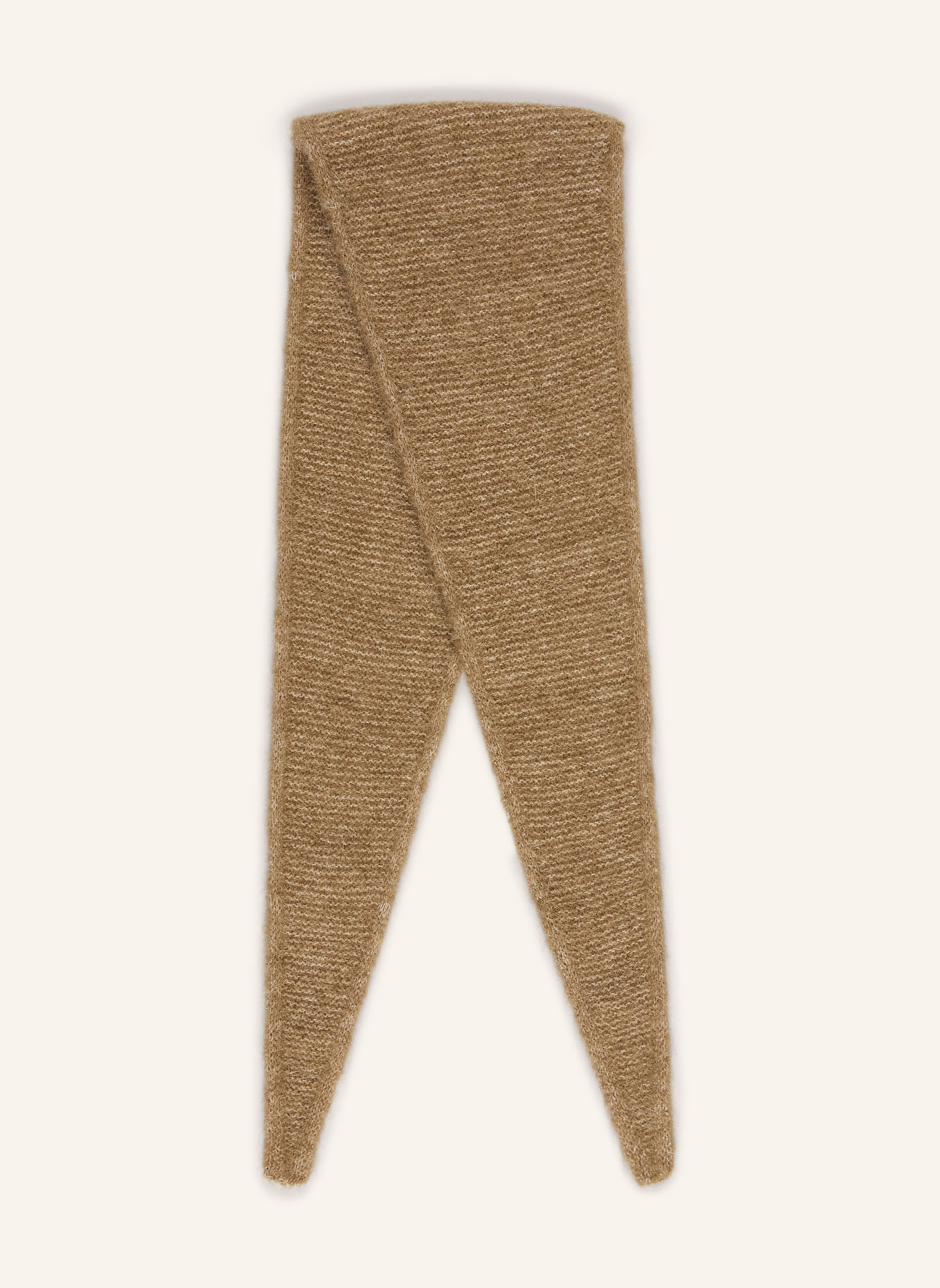 SAMSØE SAMSØE SANOR scarf with alpaca: OLIVE