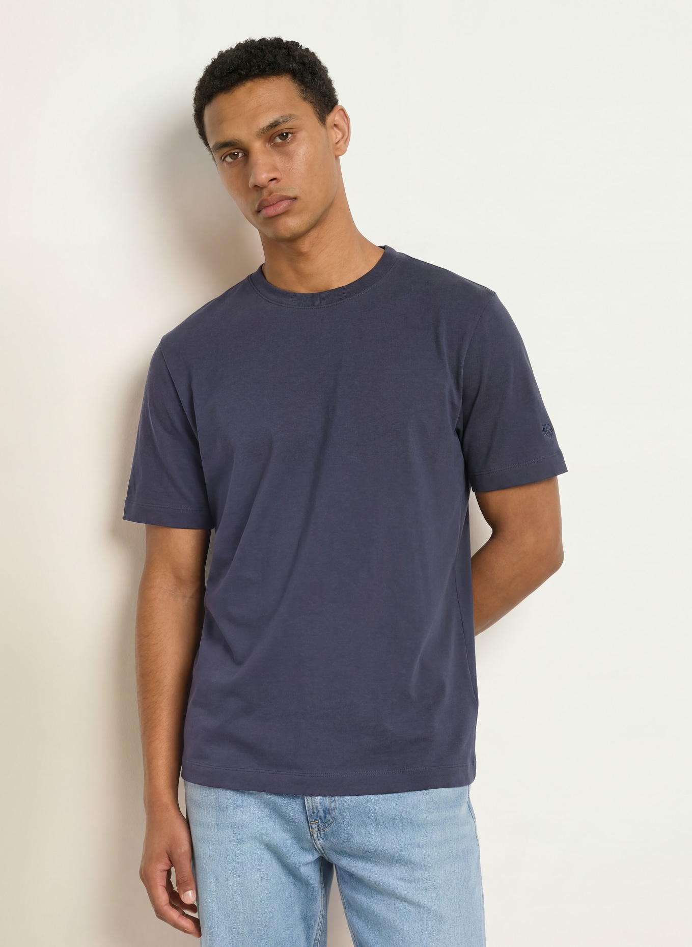 MOS MOSH Gallery T-Shirt MMDARREN: DUNKELBLAU