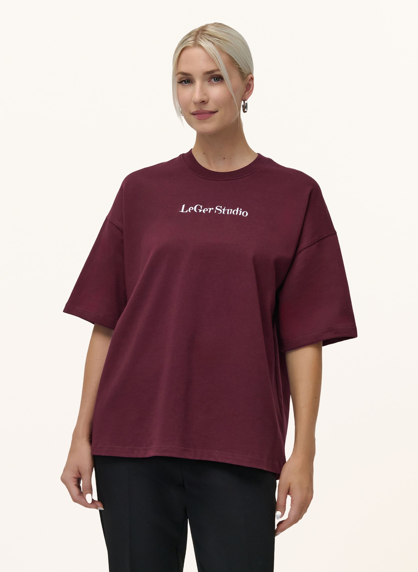 LeGer Studio Tricou SOFIE: ROȘU ÎNCHIS