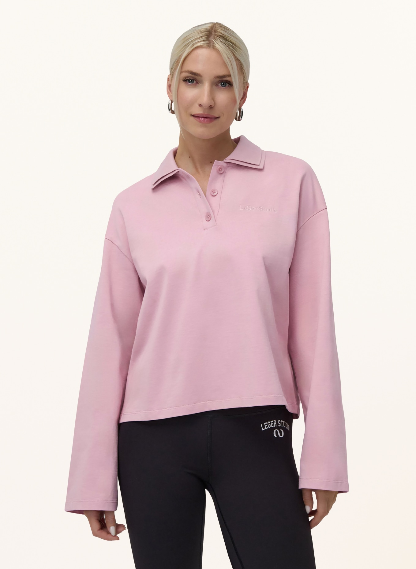 LeGer Studio Jersey-Poloshirt PINA: ROSÉ