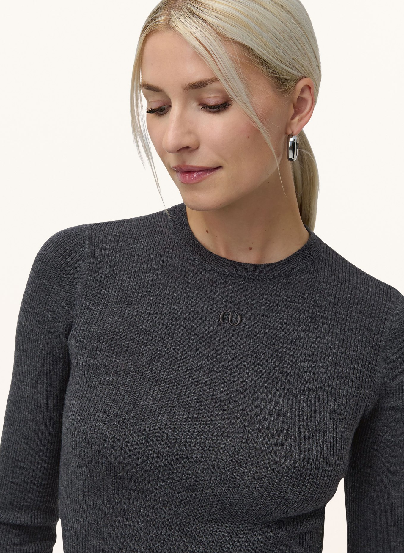 LeGer Studio Longsleeve CORIN: DONKERGRIJS