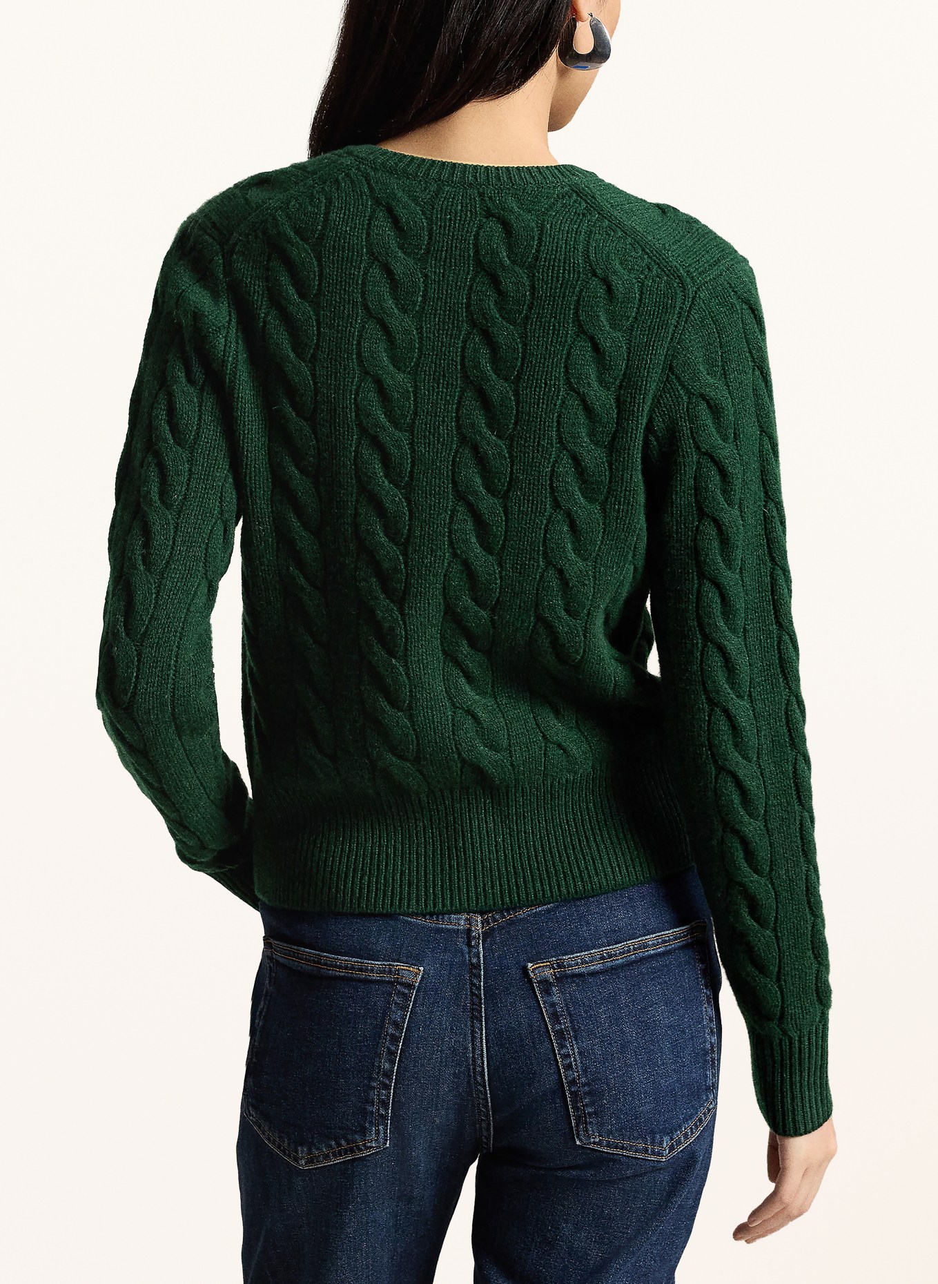 POLO RALPH LAUREN Strickjacke: DUNKELGRÜN