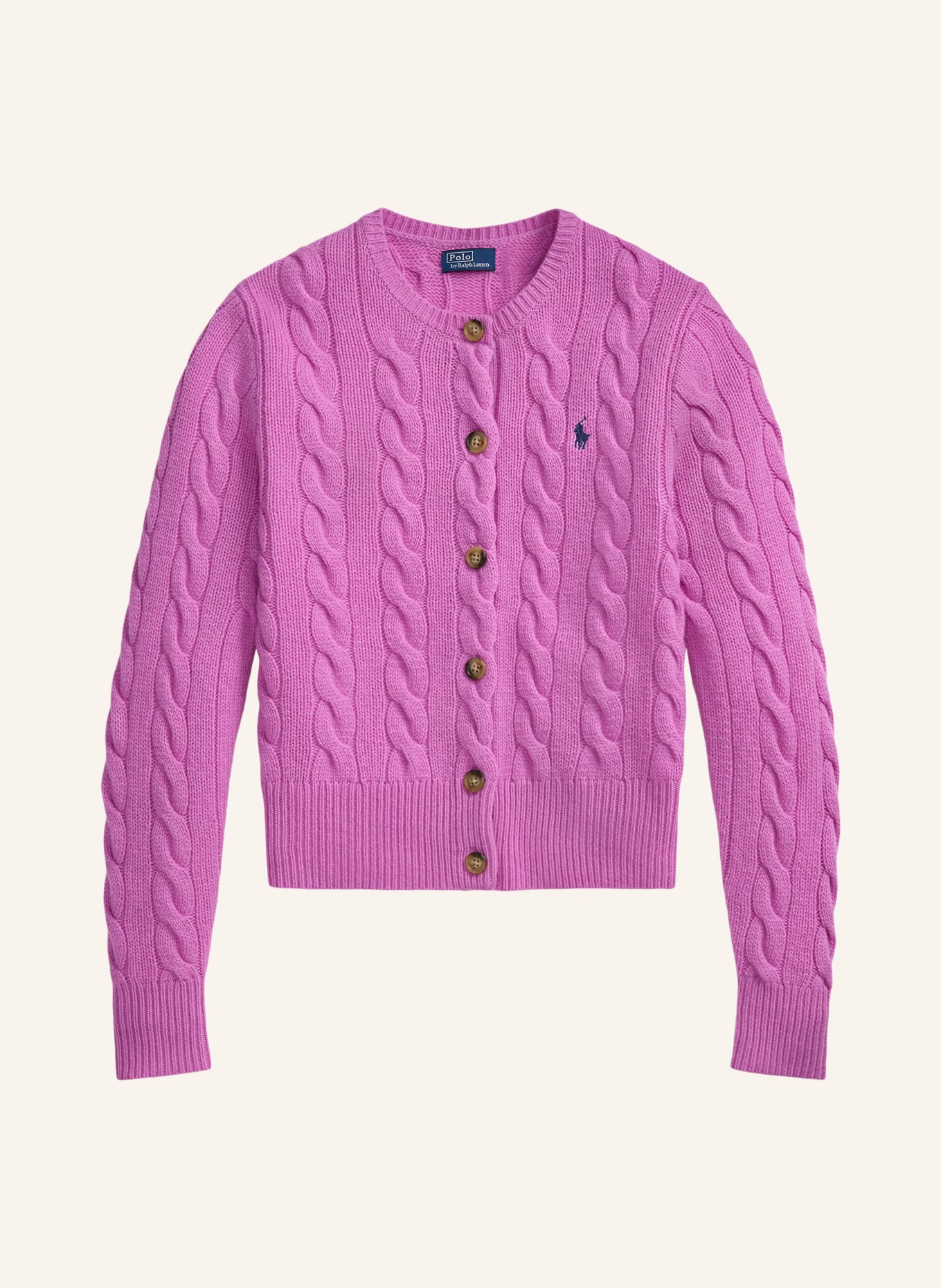 POLO RALPH LAUREN Strickjacke: FUCHSIA