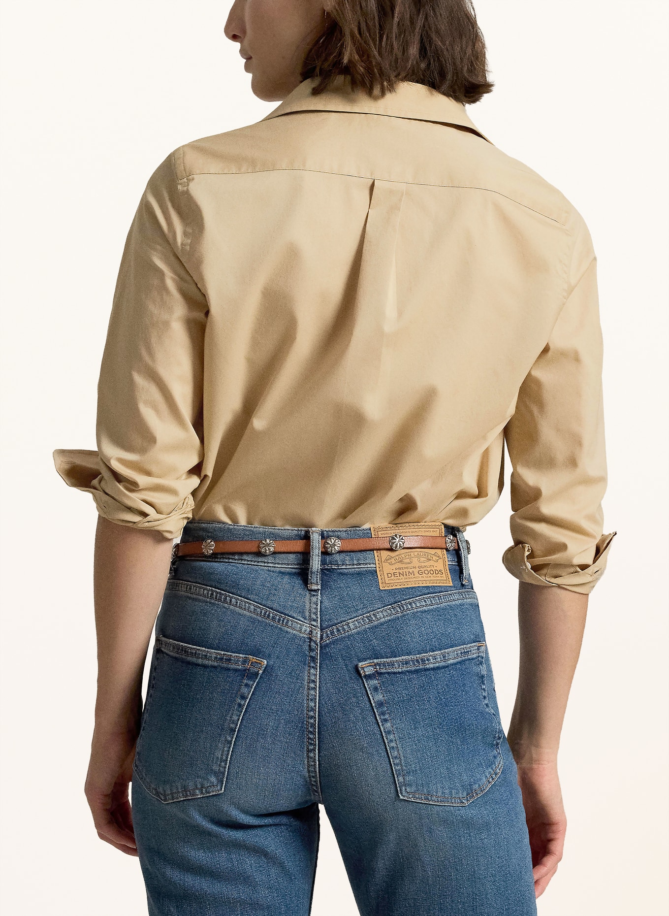 POLO RALPH LAUREN Skjortblus: BEIGE