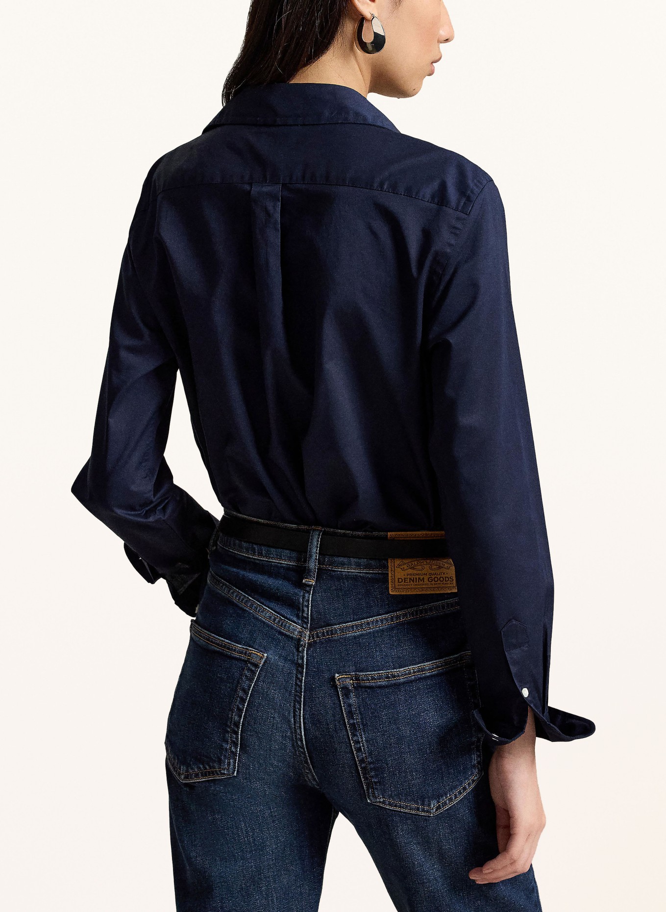 POLO RALPH LAUREN Skjortblus: MÖRKBLÅ