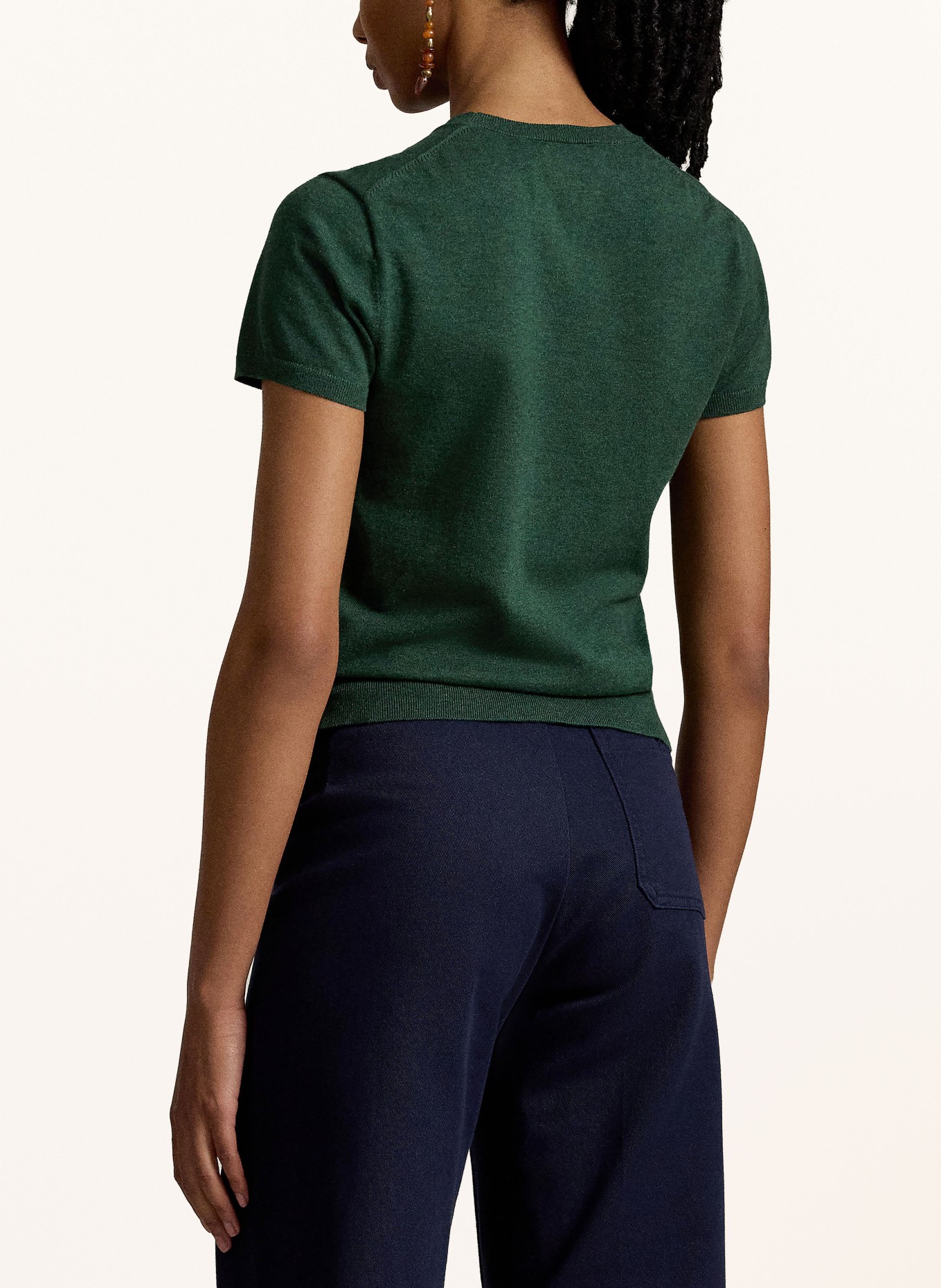 POLO RALPH LAUREN Strickshirt: DUNKELGRÜN