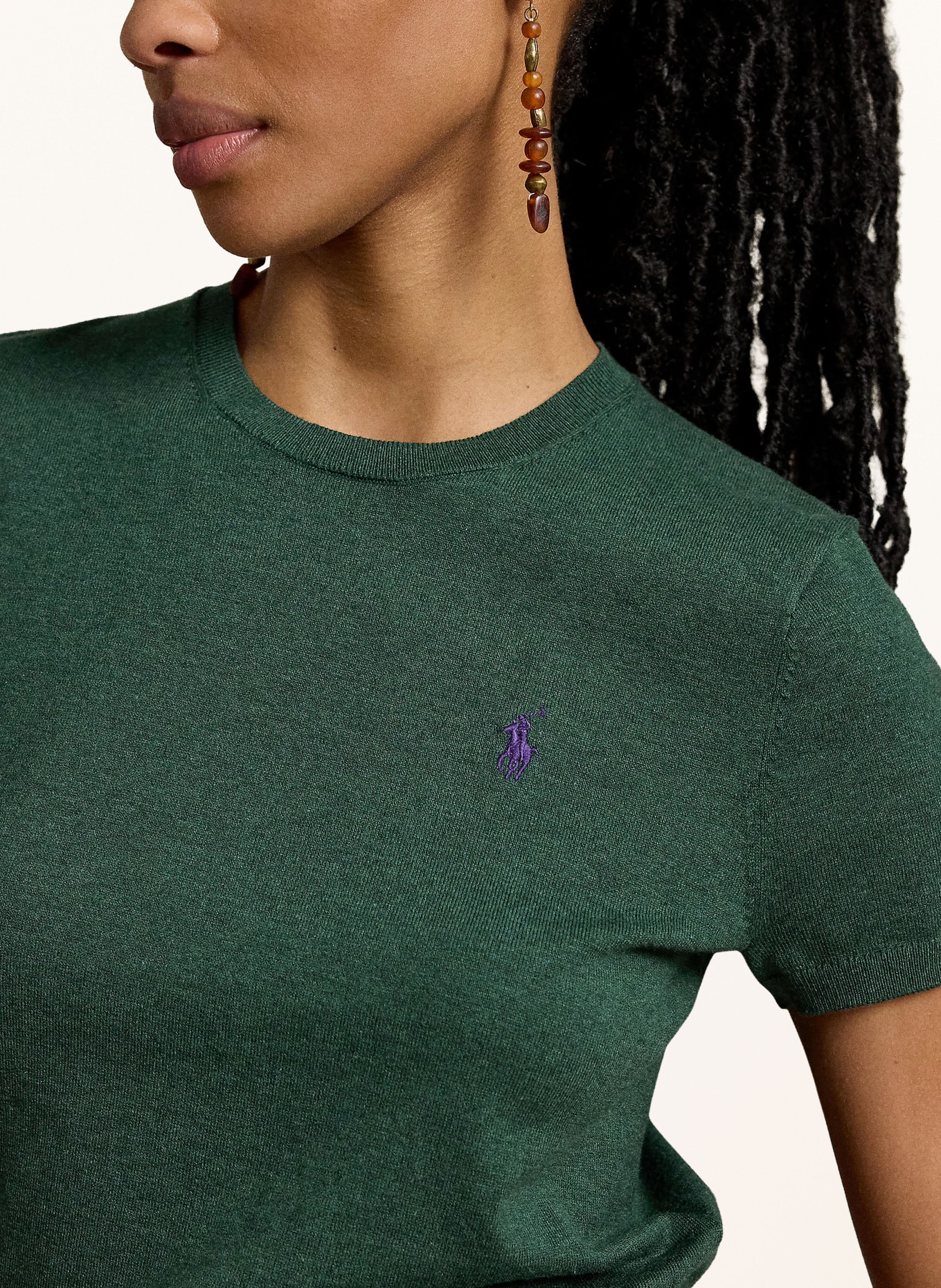 POLO RALPH LAUREN Strickshirt: DUNKELGRÜN
