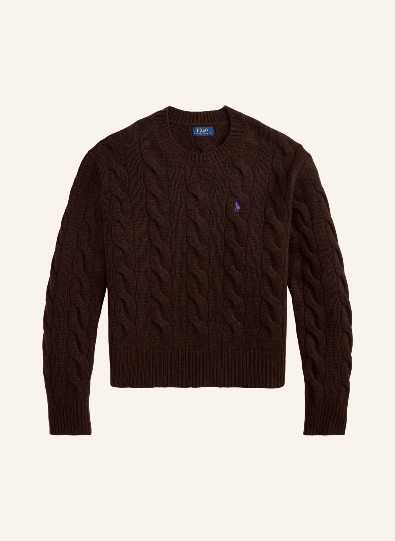 POLO RALPH LAUREN Pullover: DUNKELBRAUN