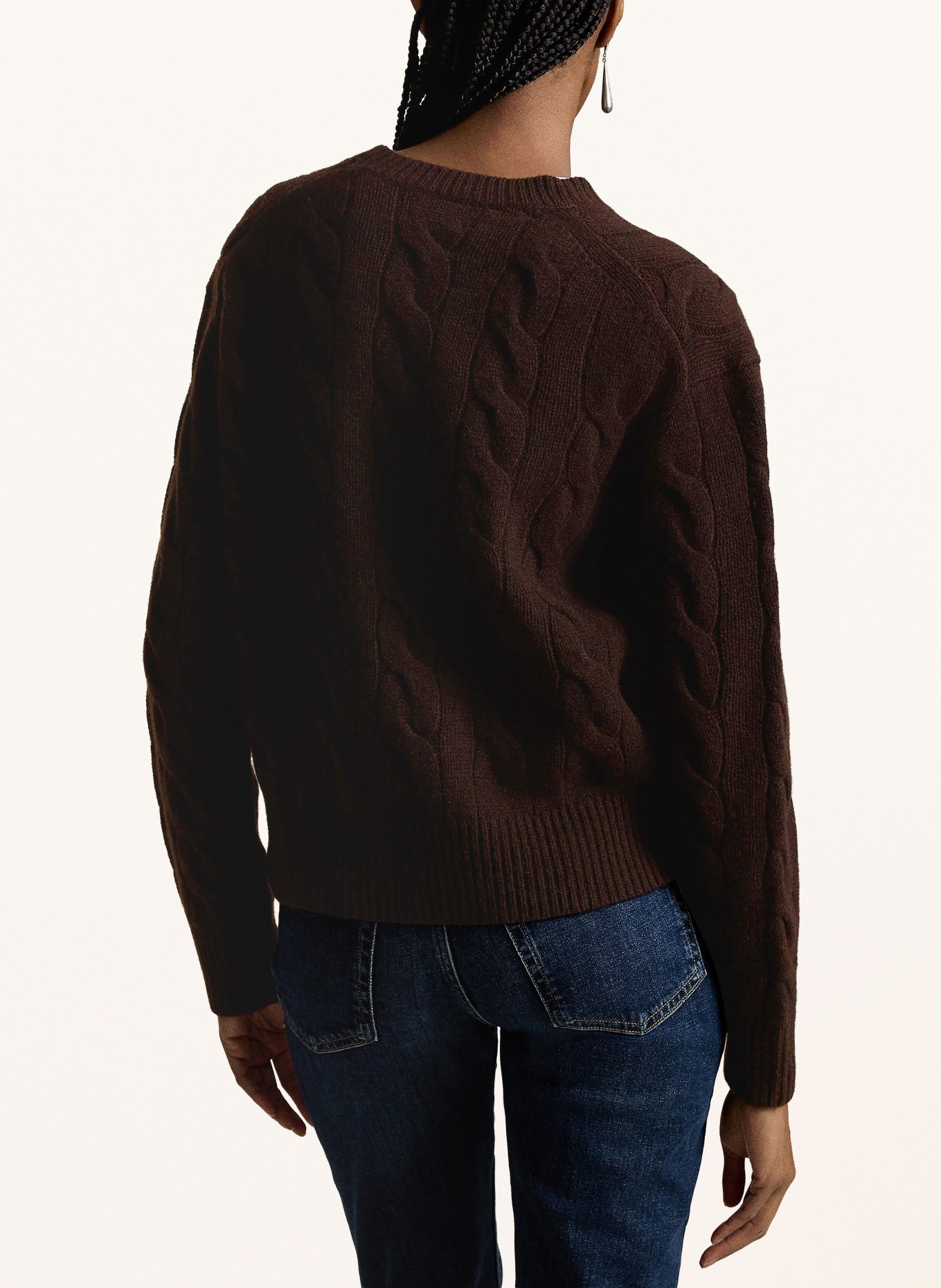 POLO RALPH LAUREN Pullover: DUNKELBRAUN