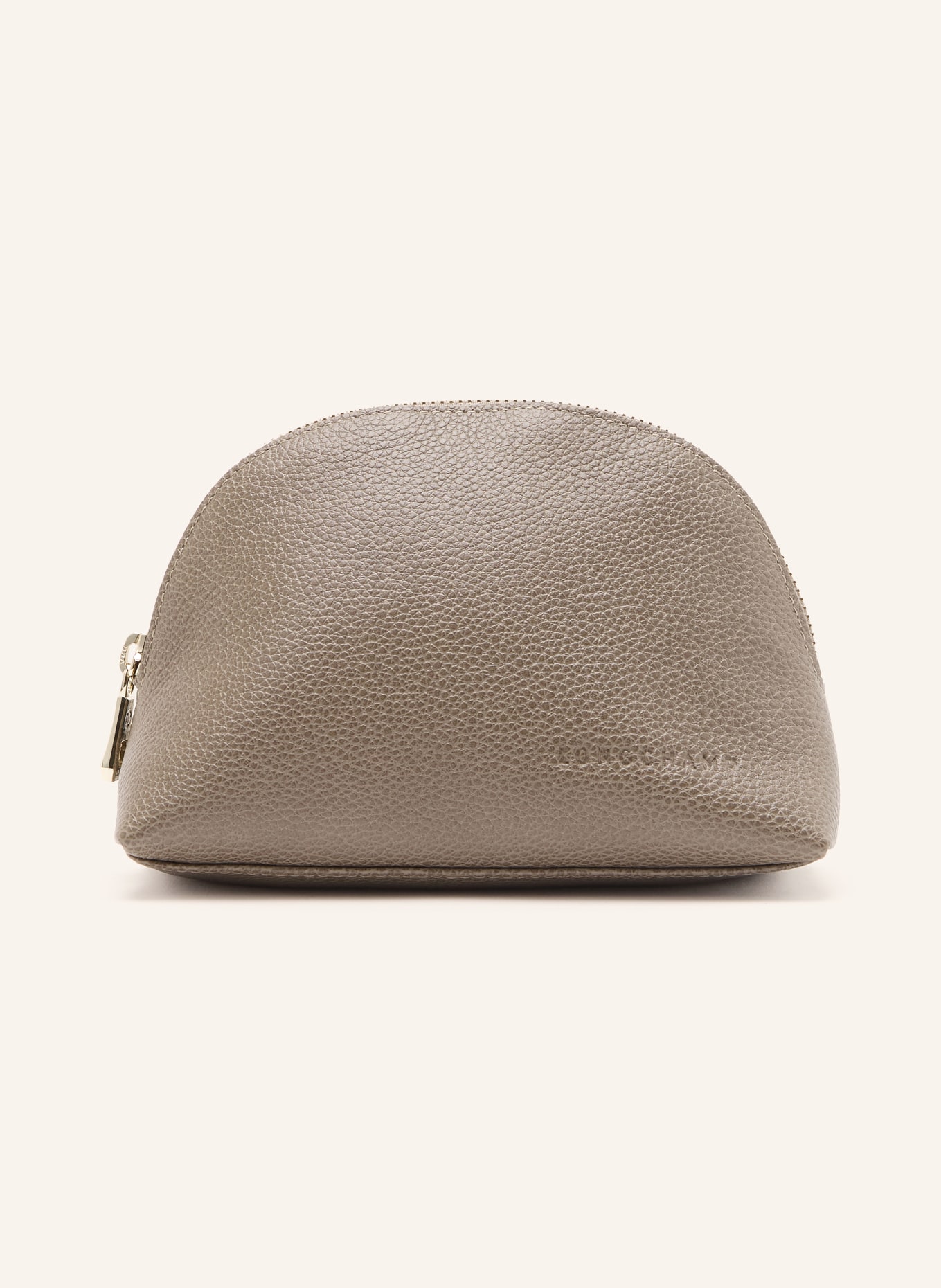 LONGCHAMP Pouch LE FOULONNÉ: TAUPE / GOLD
