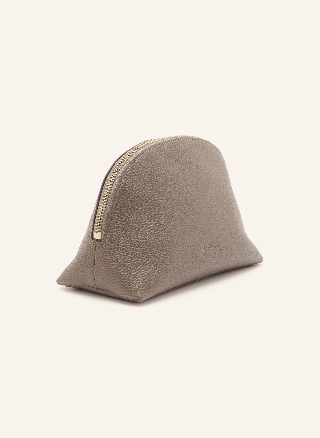 LONGCHAMP Pouch LE FOULONNÉ: TAUPE / GOLD
