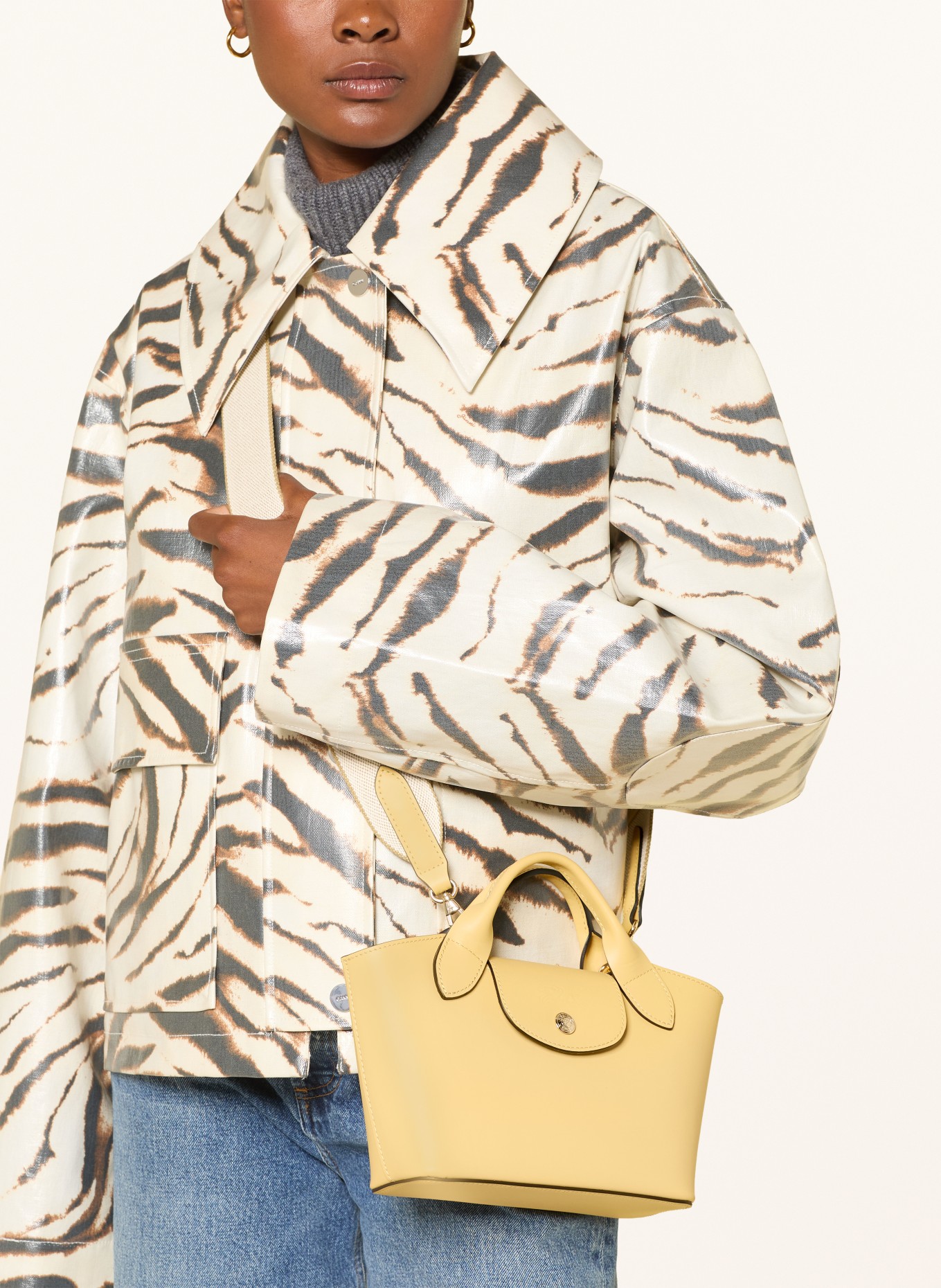LONGCHAMP Umhängetasche ÉPURE XS: HELLGELB / GOLD