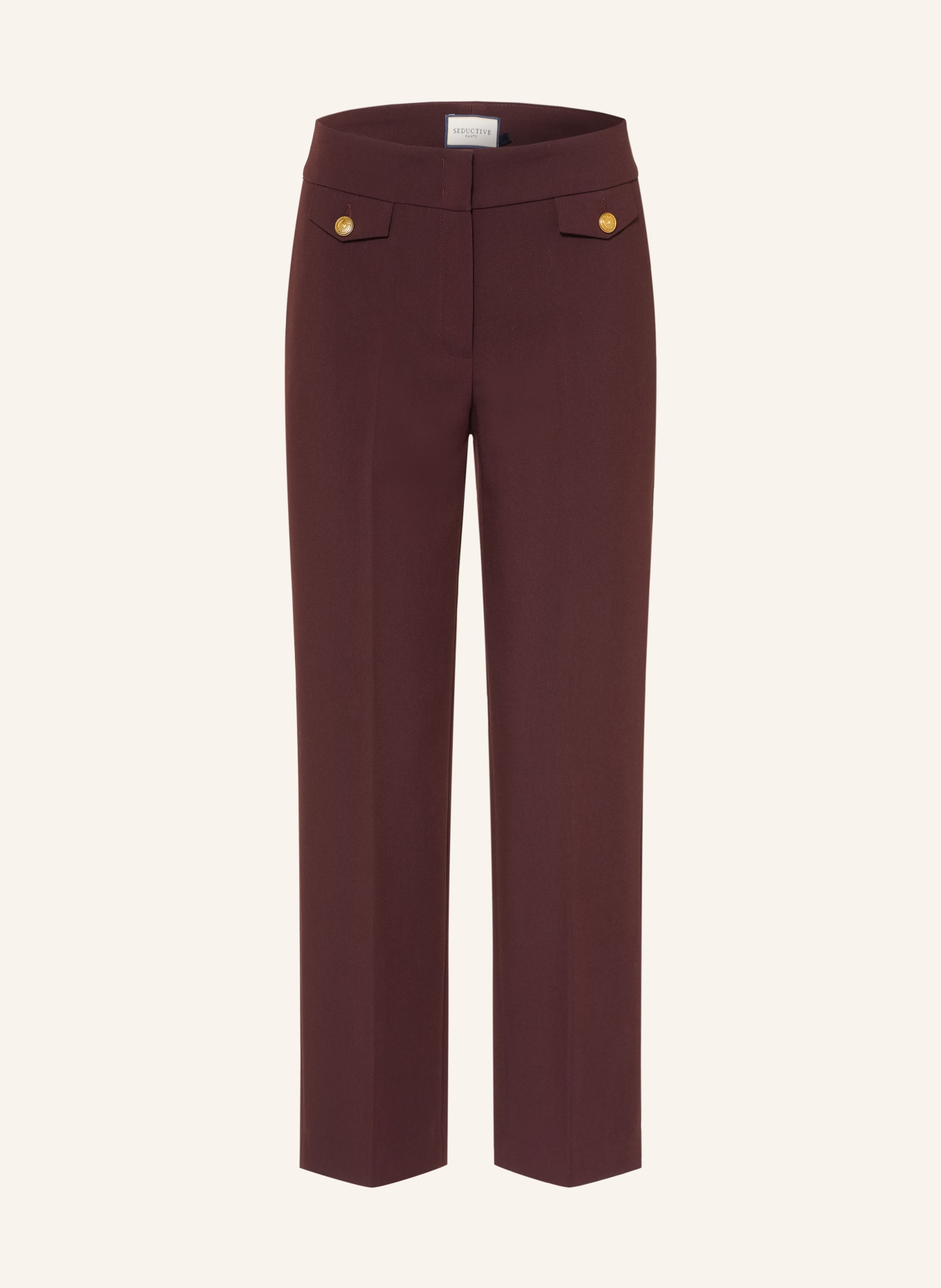 SEDUCTIVE Trousers ALARA: DARK RED