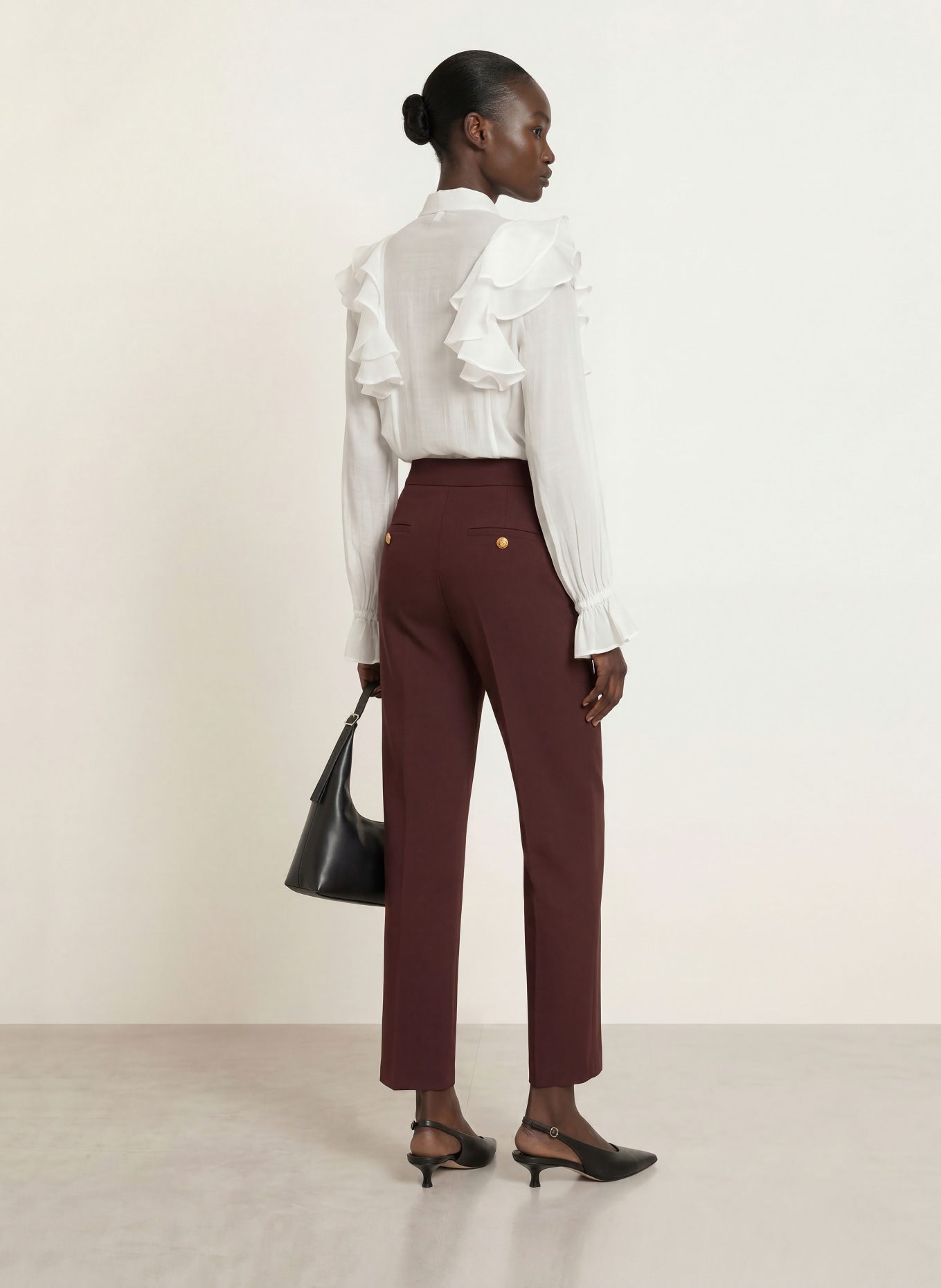 SEDUCTIVE Trousers ALARA: DARK RED