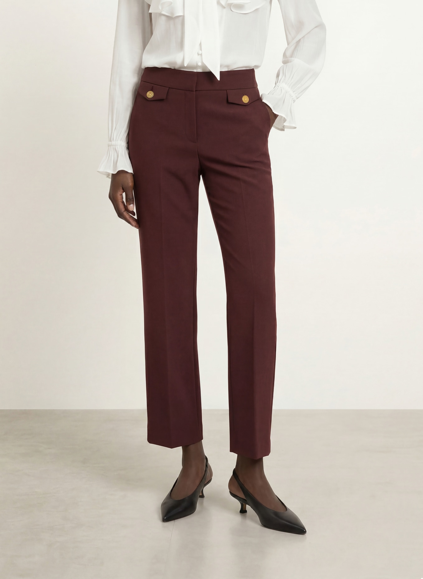 SEDUCTIVE Trousers ALARA: DARK RED