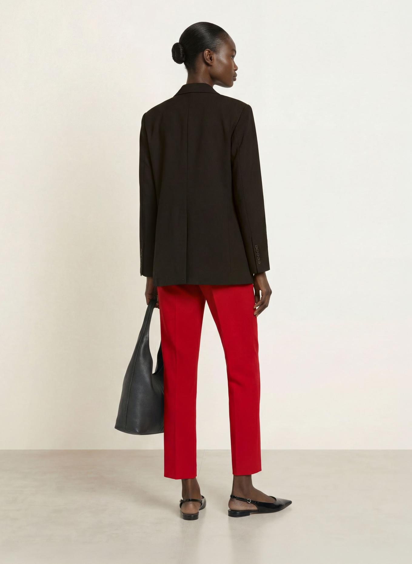 SEDUCTIVE Pantalon LUCASSE: ROUGE FONCÉ