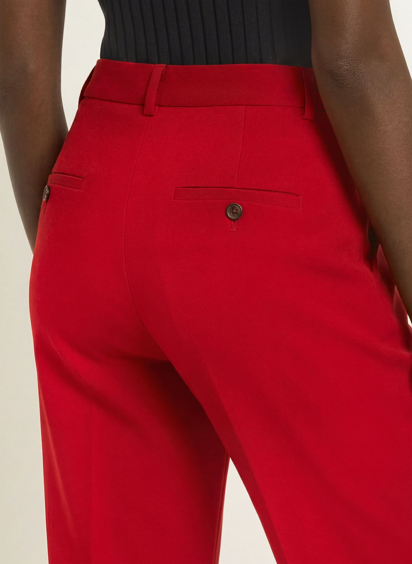 SEDUCTIVE Pantalon LUCASSE: ROUGE FONCÉ