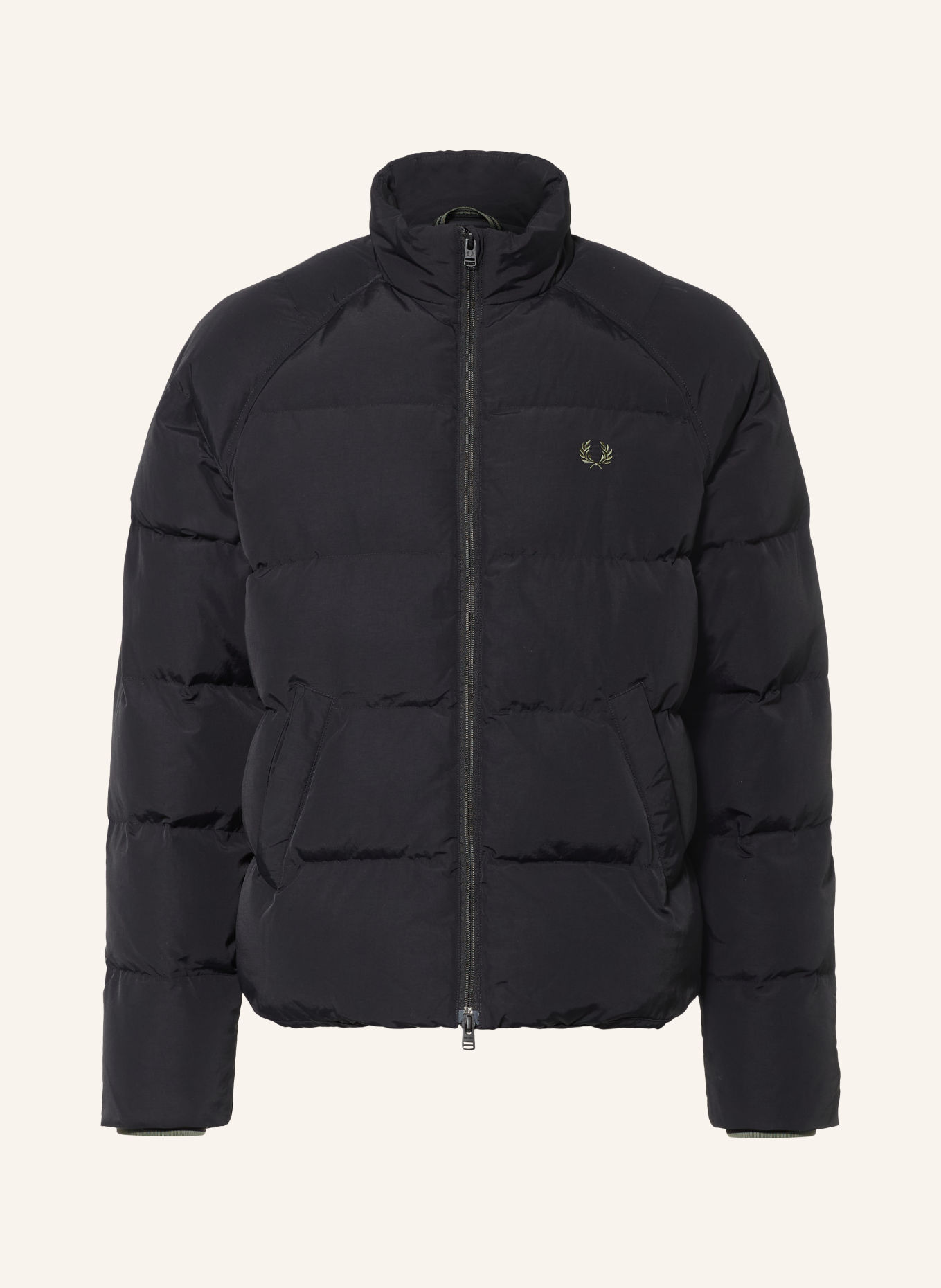 FRED PERRY Quilted jacket: BLACK