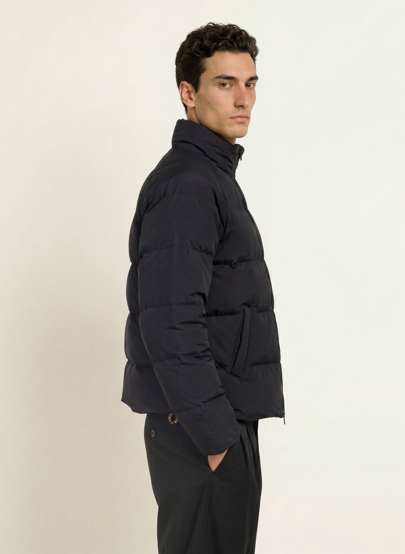 FRED PERRY Quilted jacket: BLACK
