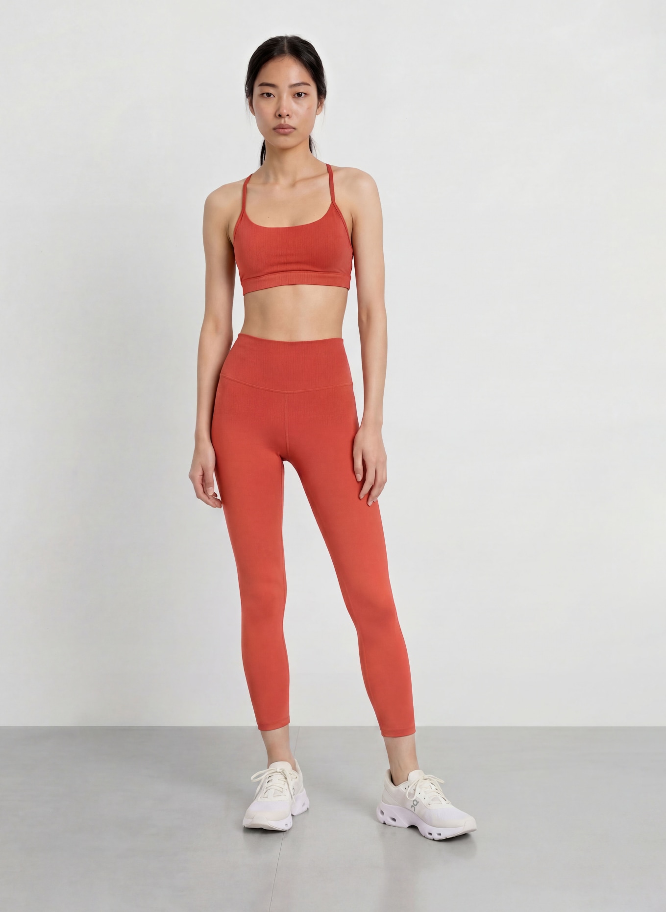 VARLEY Collants ALWAYS HIGH RISE: ORANGE FONCÉ