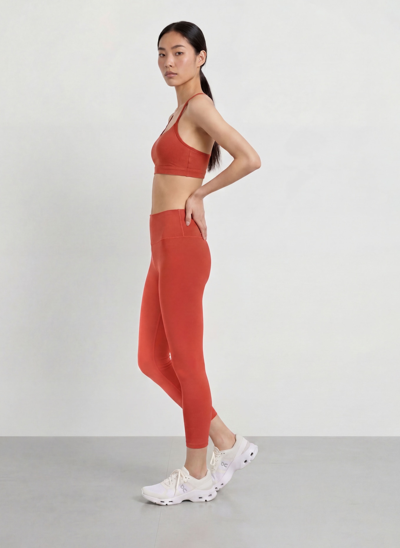 VARLEY Collants ALWAYS HIGH RISE: ORANGE FONCÉ