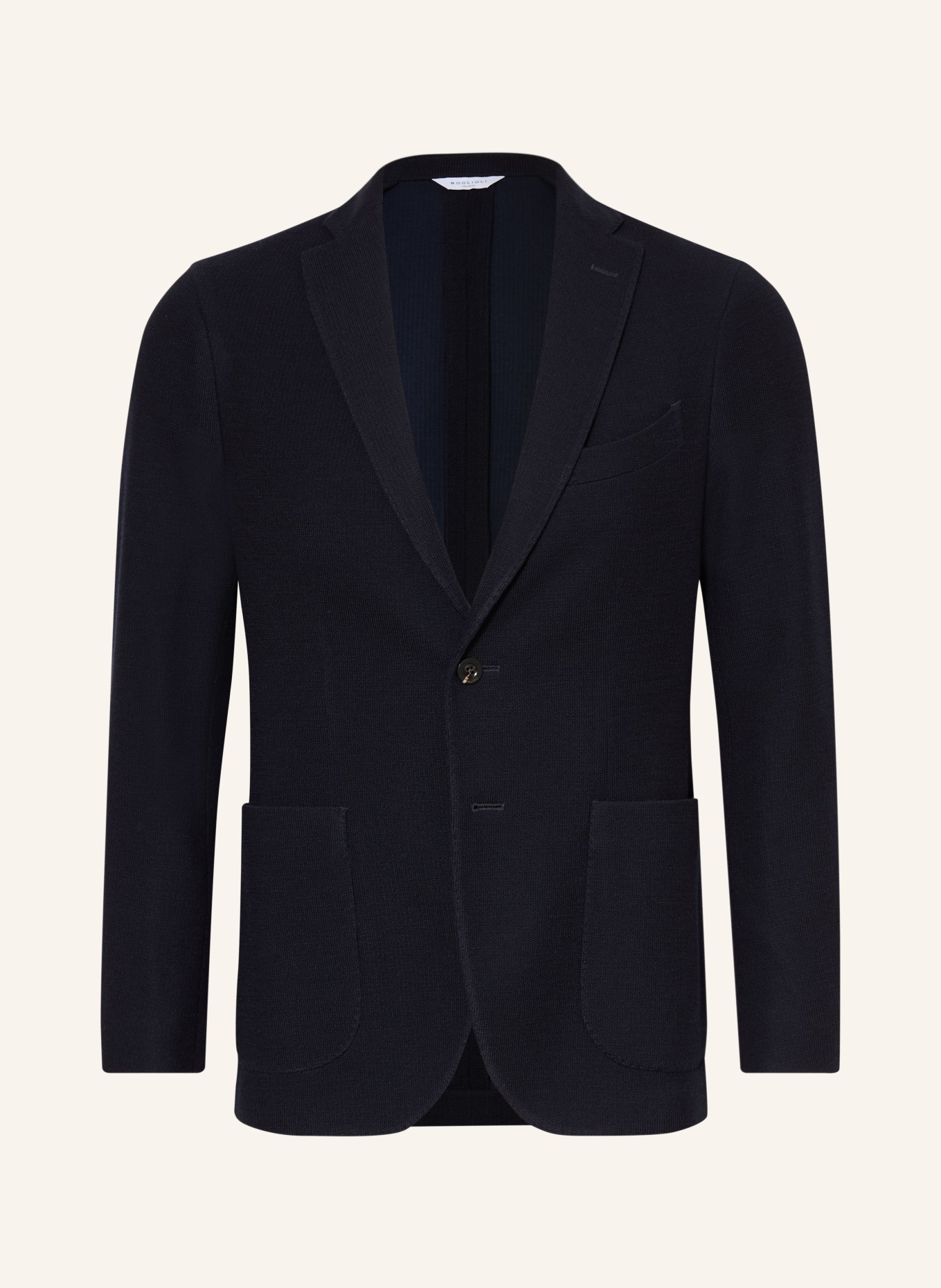 BOGLIOLI Stricksakko Extra Slim Fit: DUNKELBLAU