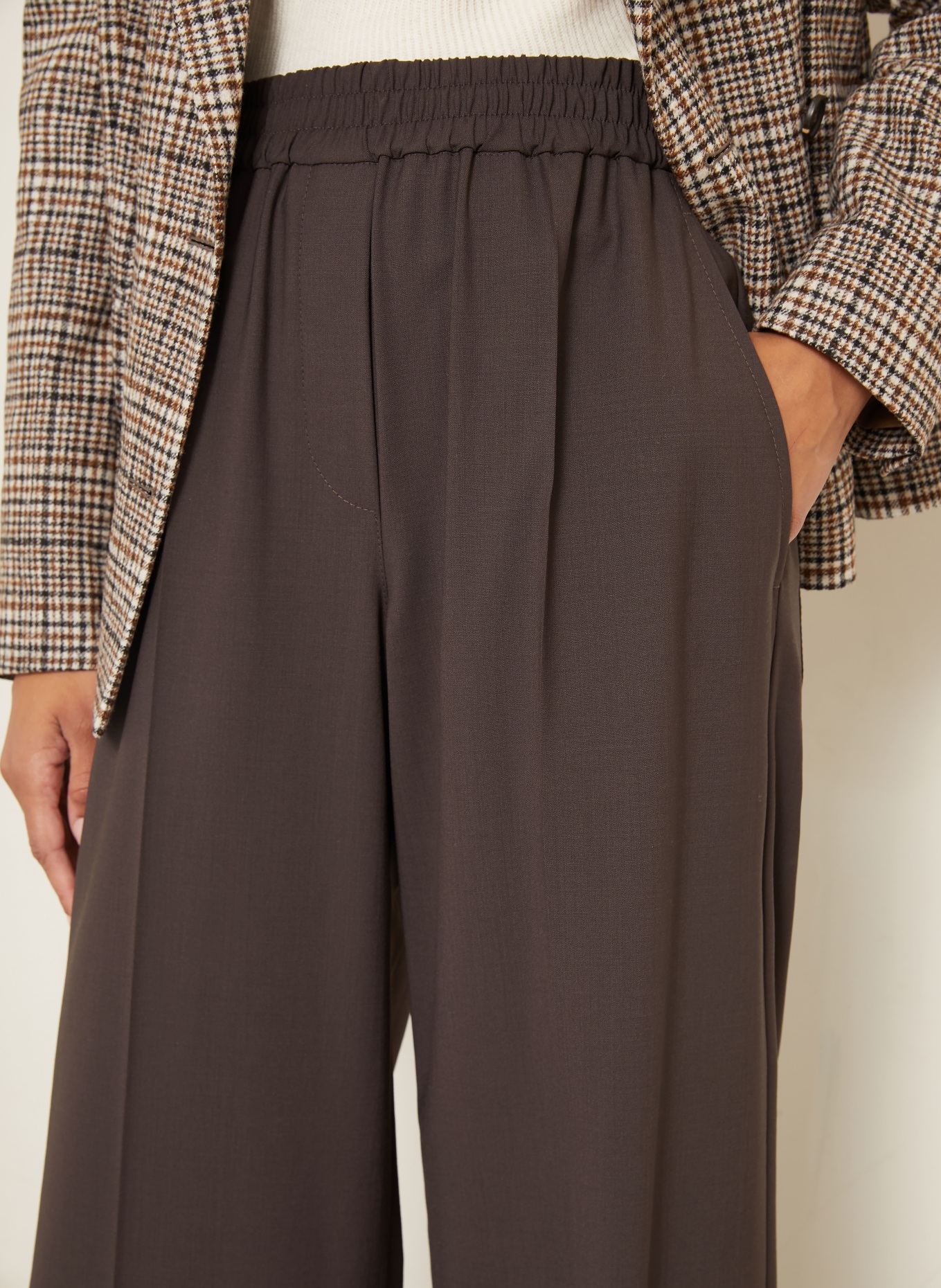 BRUNELLO CUCINELLI Marlenehose: BRAUN