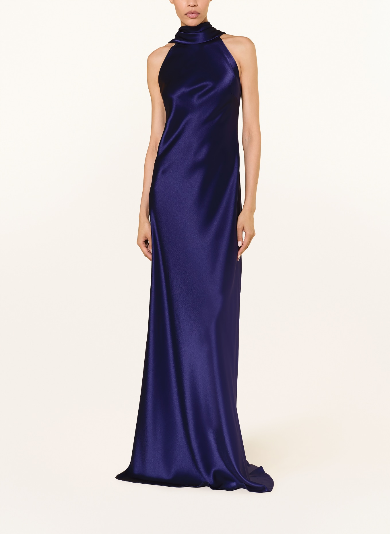 TALBOT RUNHOF Satin dress: 430 ROYAL NAVY