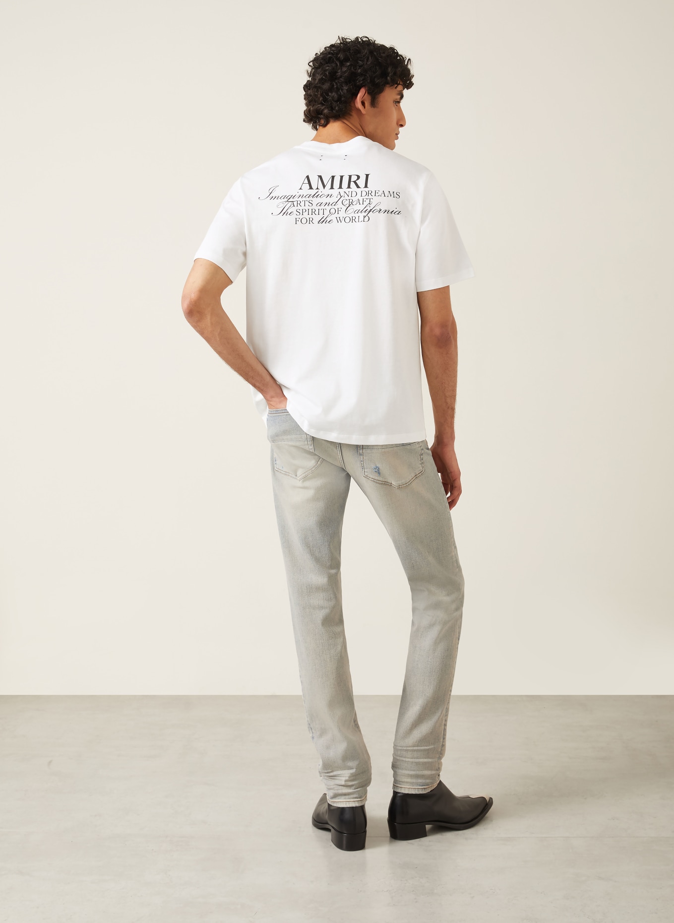 AMIRI T-Shirt SPIRIT: WEISS / SCHWARZ
