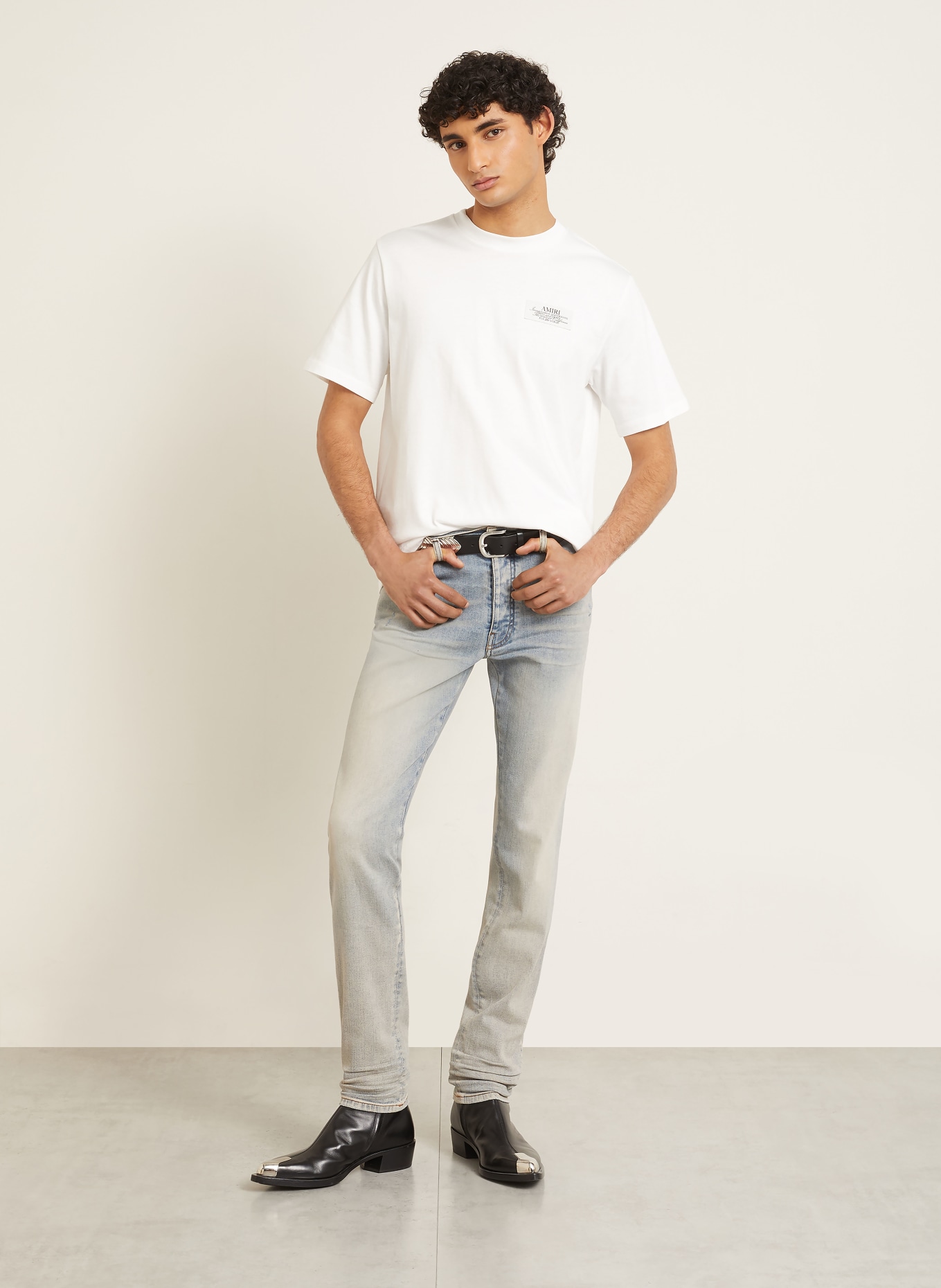 AMIRI T-Shirt SPIRIT: WEISS / SCHWARZ
