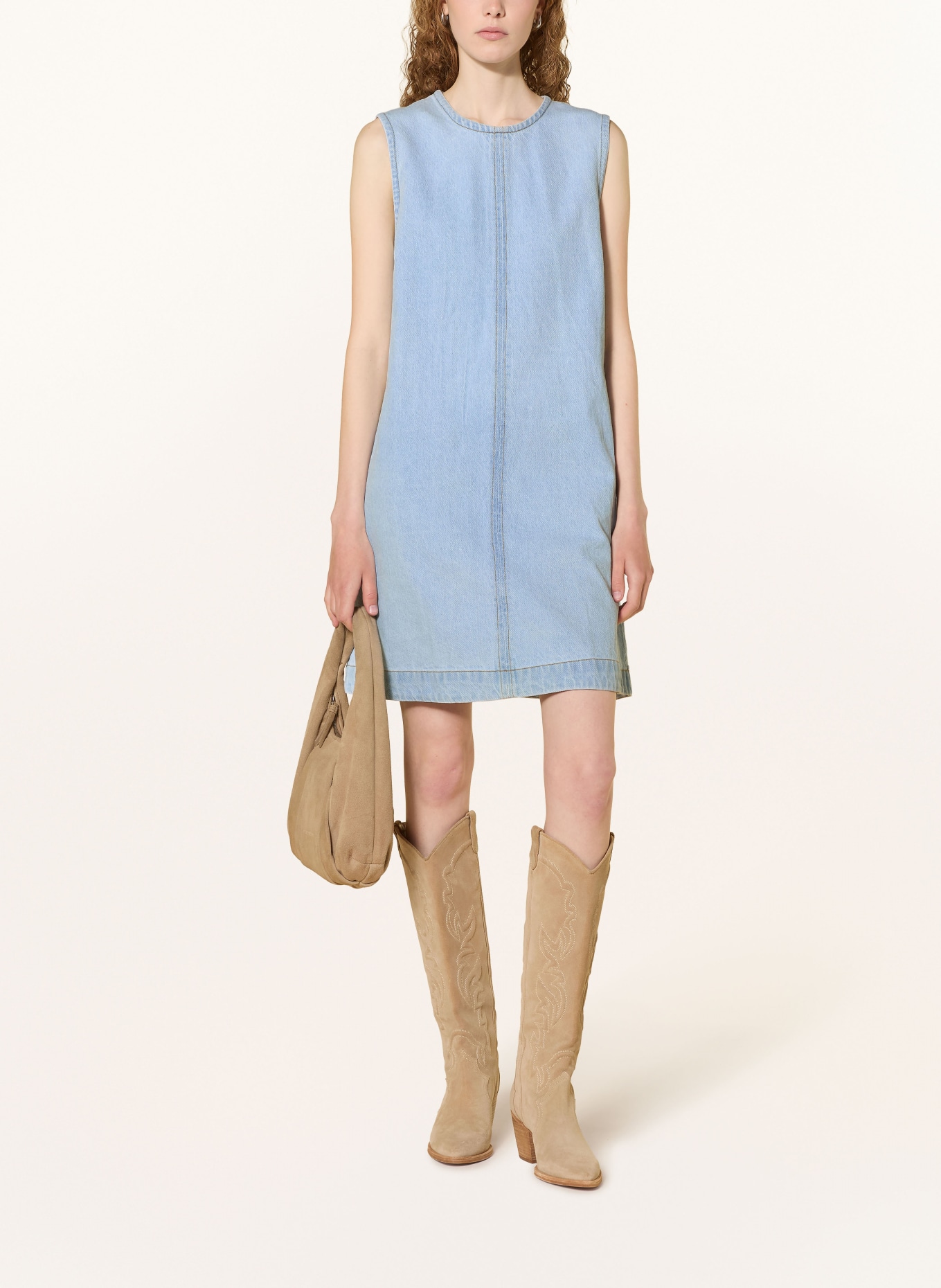 NEO NOIR LIVO denim dress: LIGHT BLUE