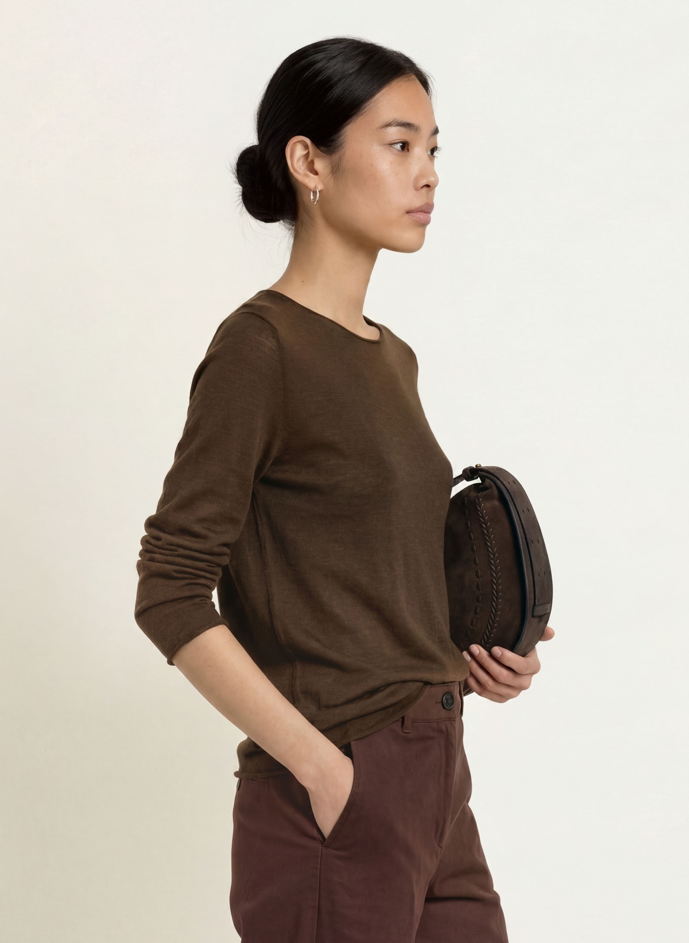 Marc O'Polo pull: MARRON FONCÉ