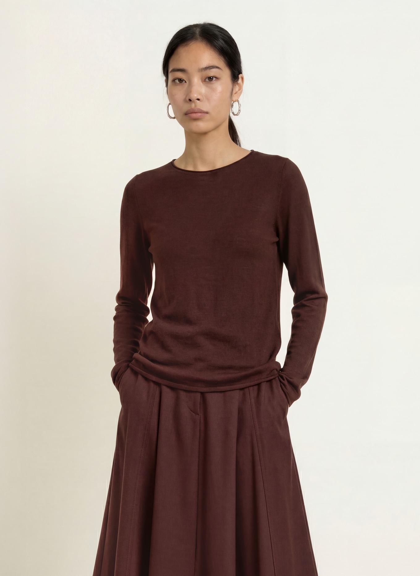 Marc O'Polo pull: ROUGE FONCÉ