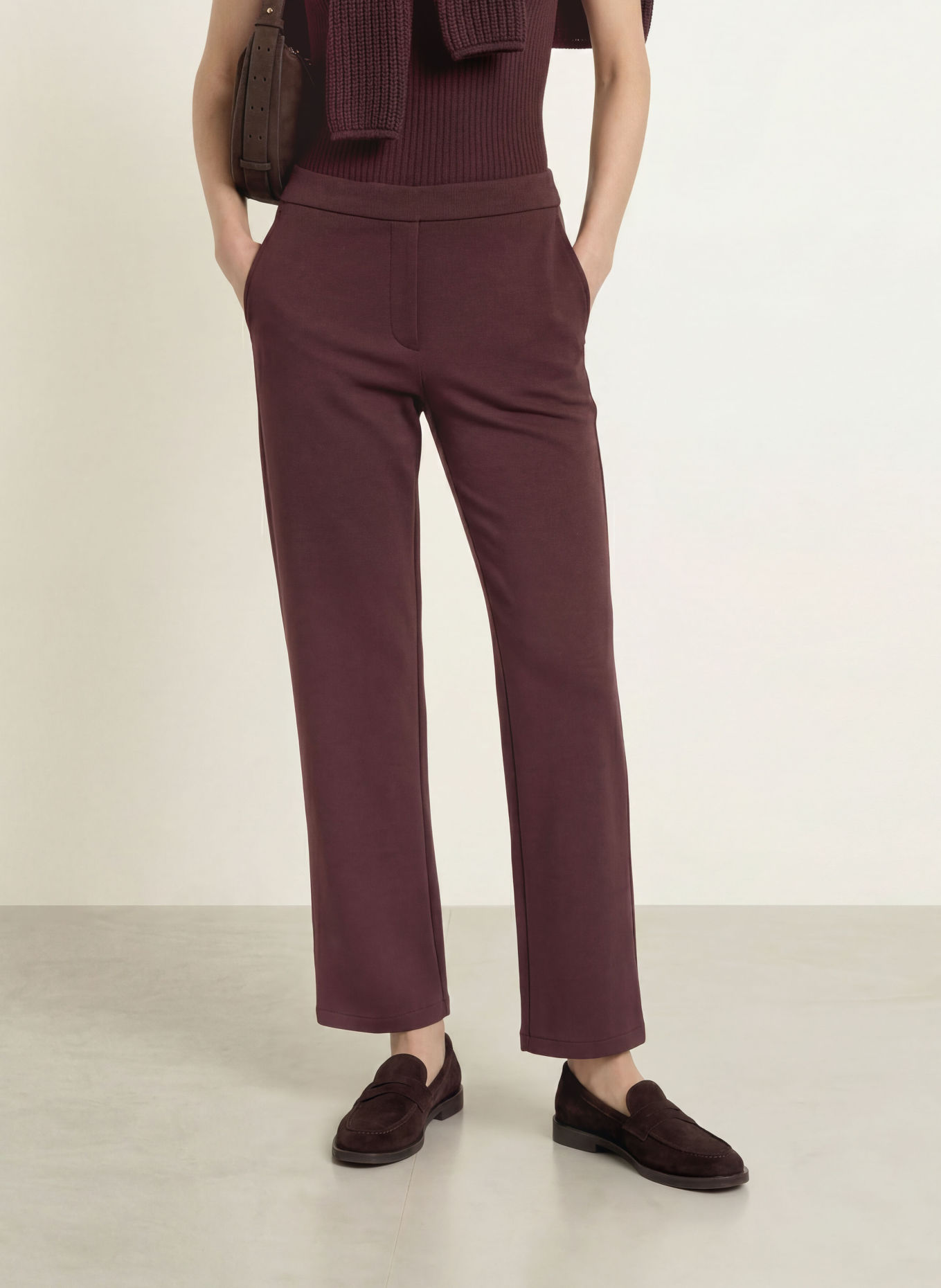 Marc O'Polo Jersey pants: DARK RED