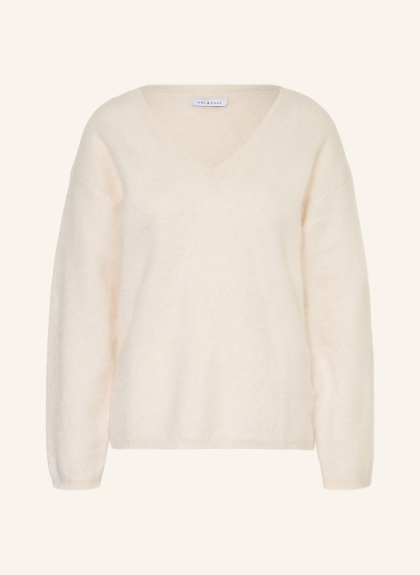MRS & HUGS Pull en cachemire: CRÈME